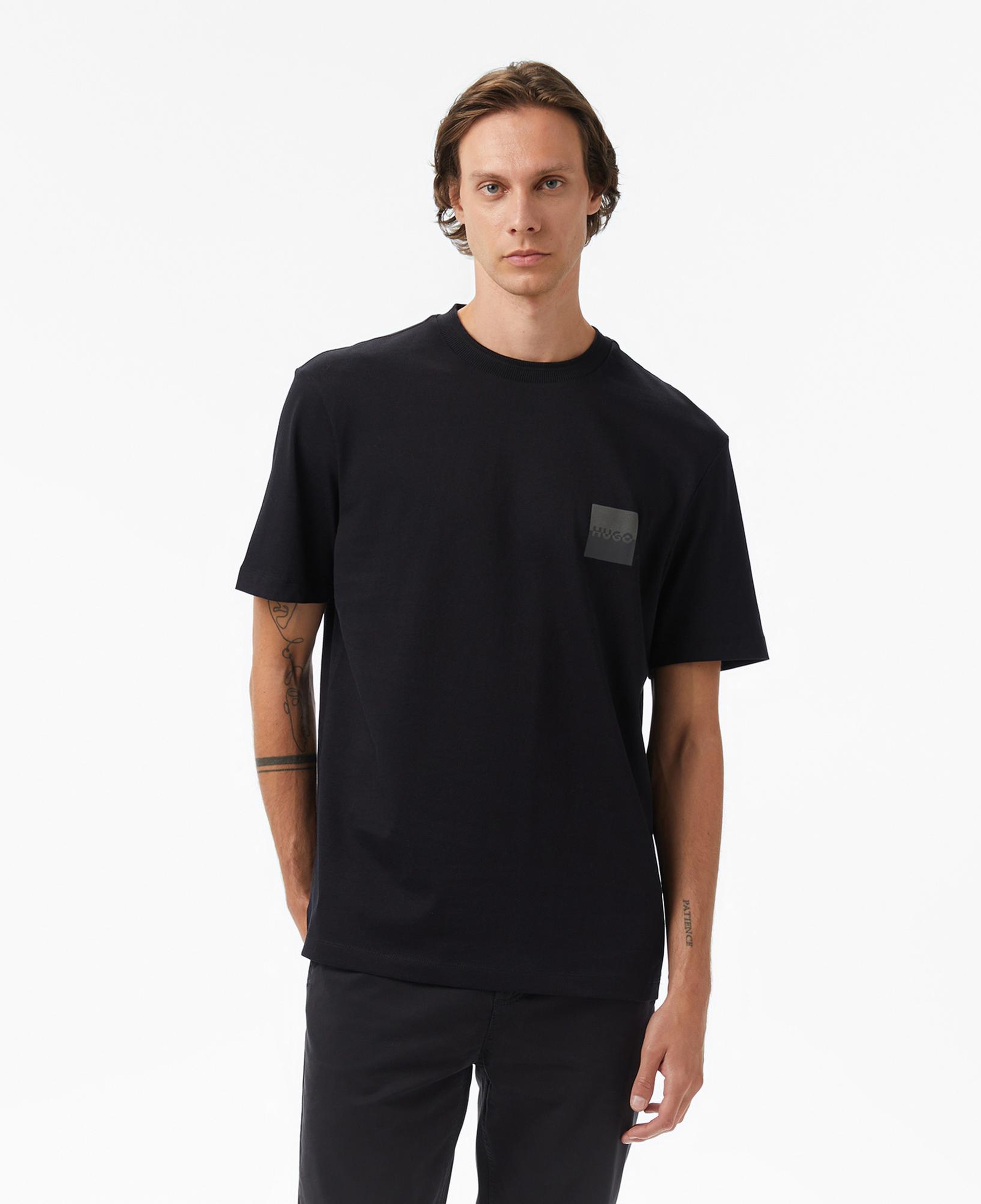 Hugo Dusplito Erkek Siyah T-Shirt