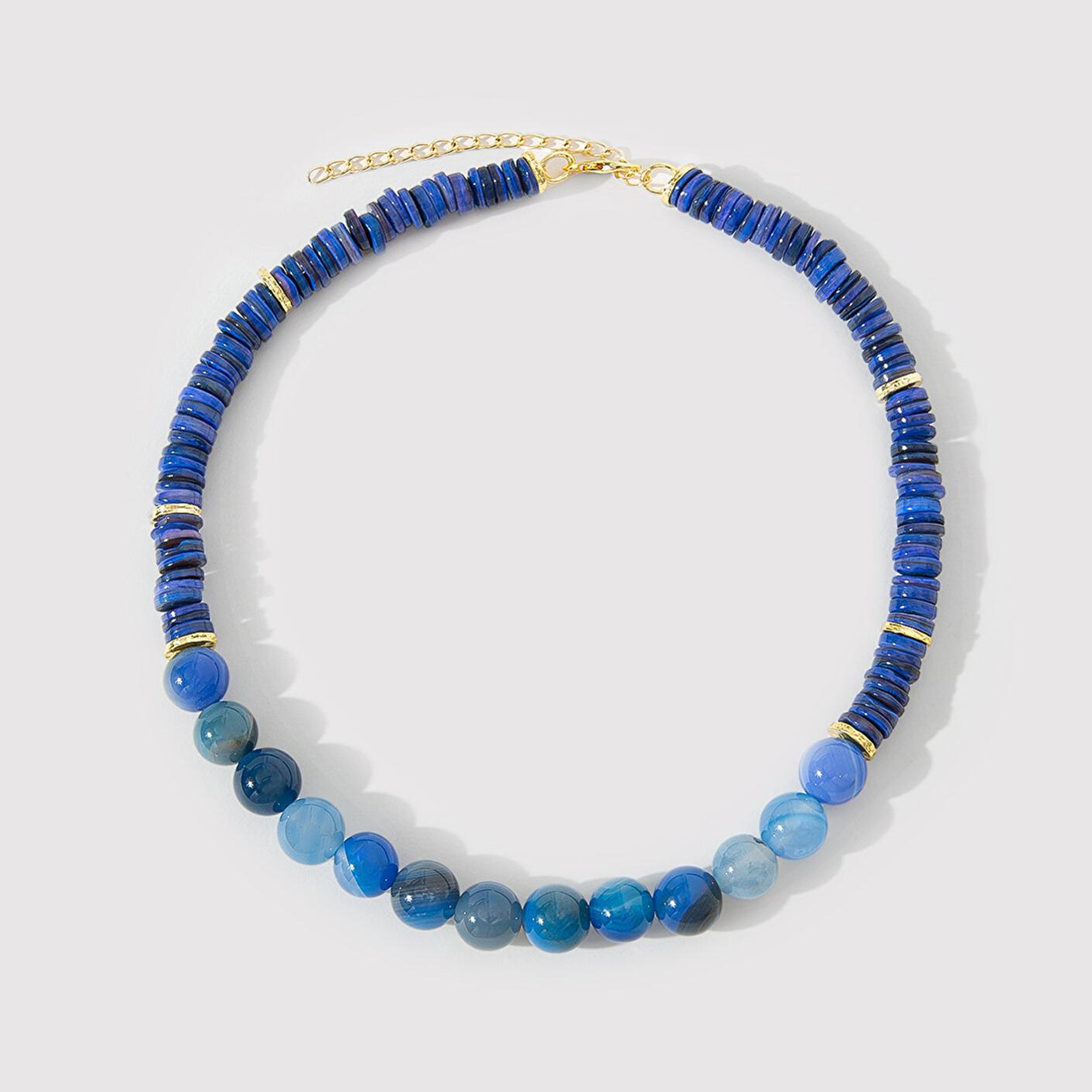 Mavi Doğal Taşlı Mavi Kolye 1912514-83077