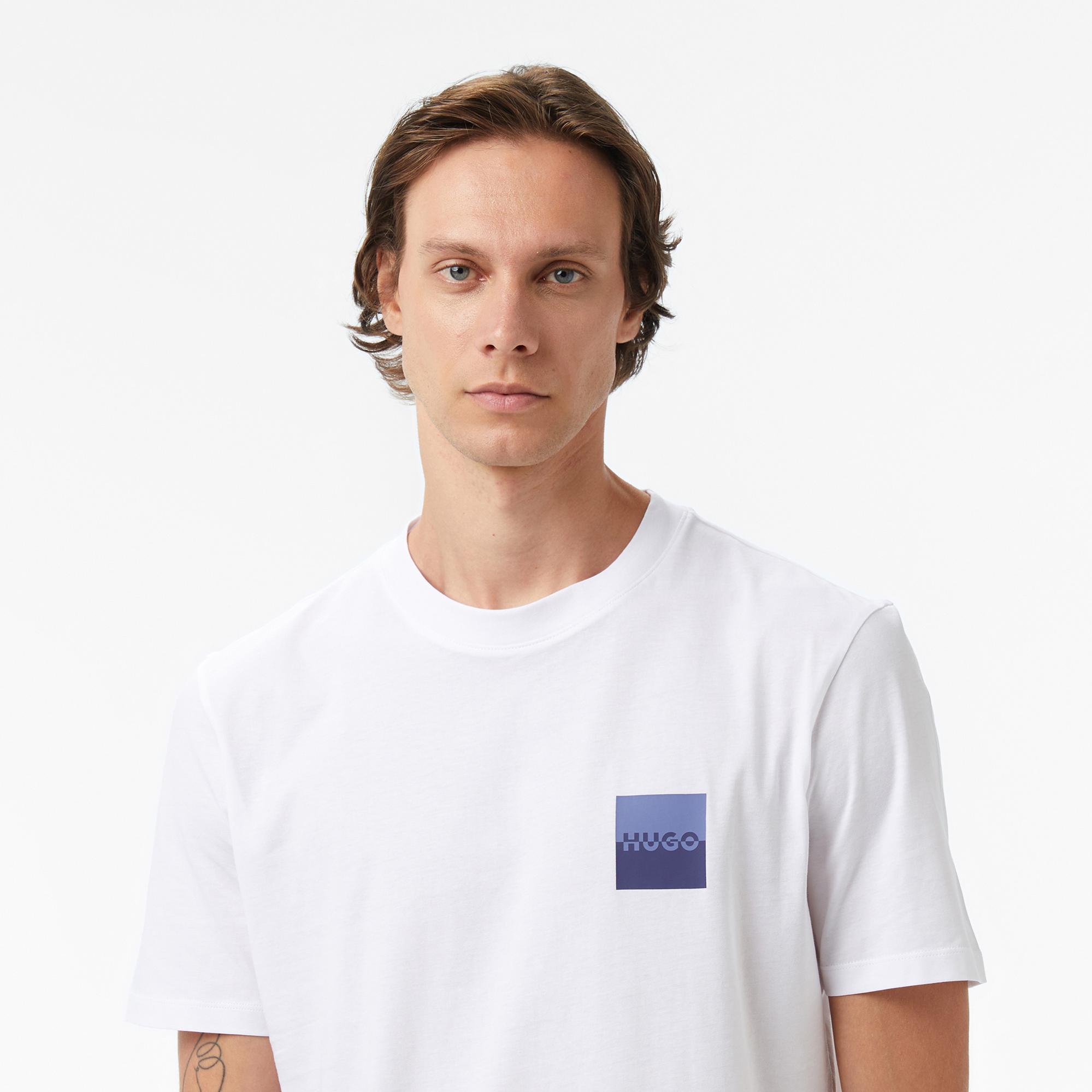 Hugo Dapusi Erkek Beyaz T-Shirt