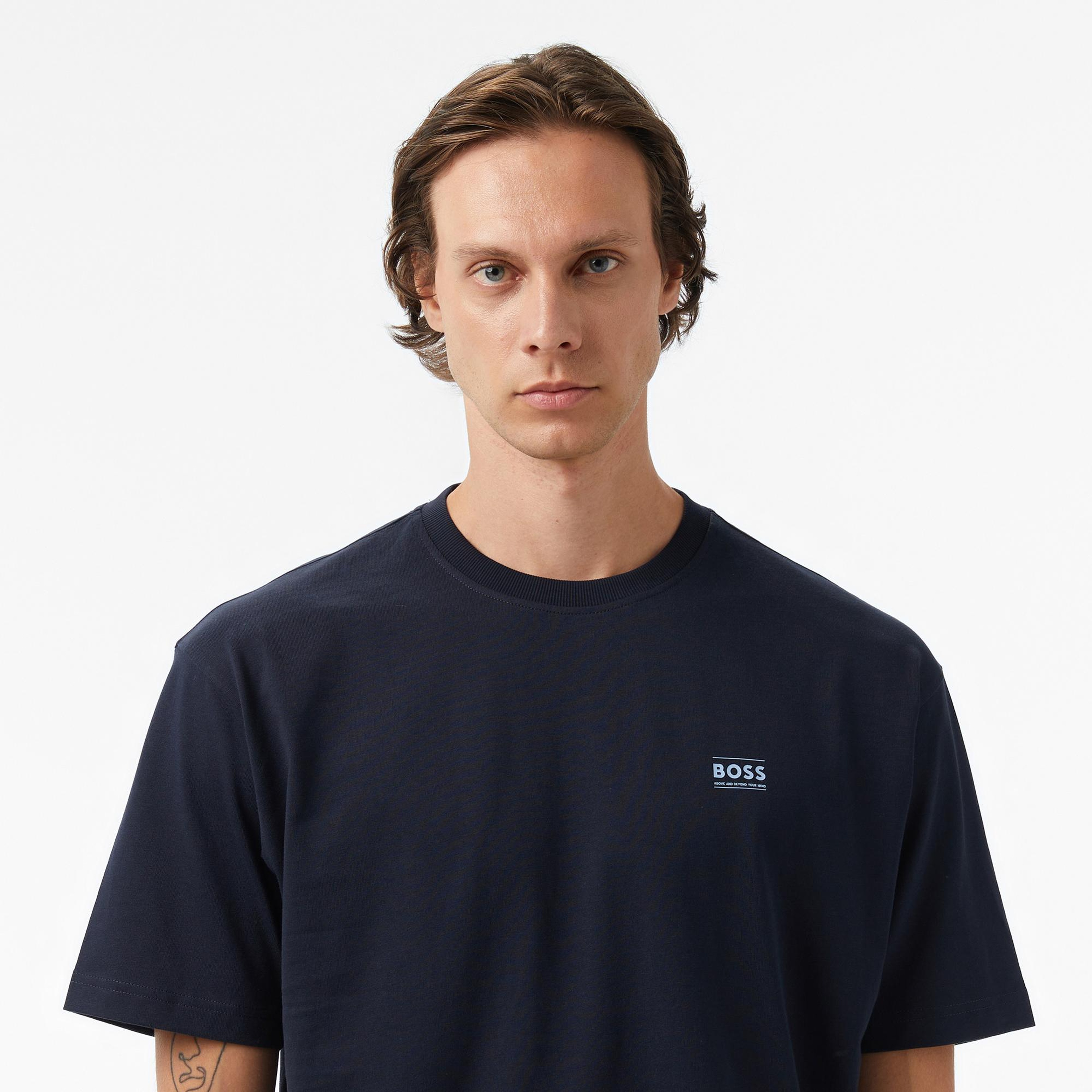 Boss Erkek Koyu Mavi T-Shirt