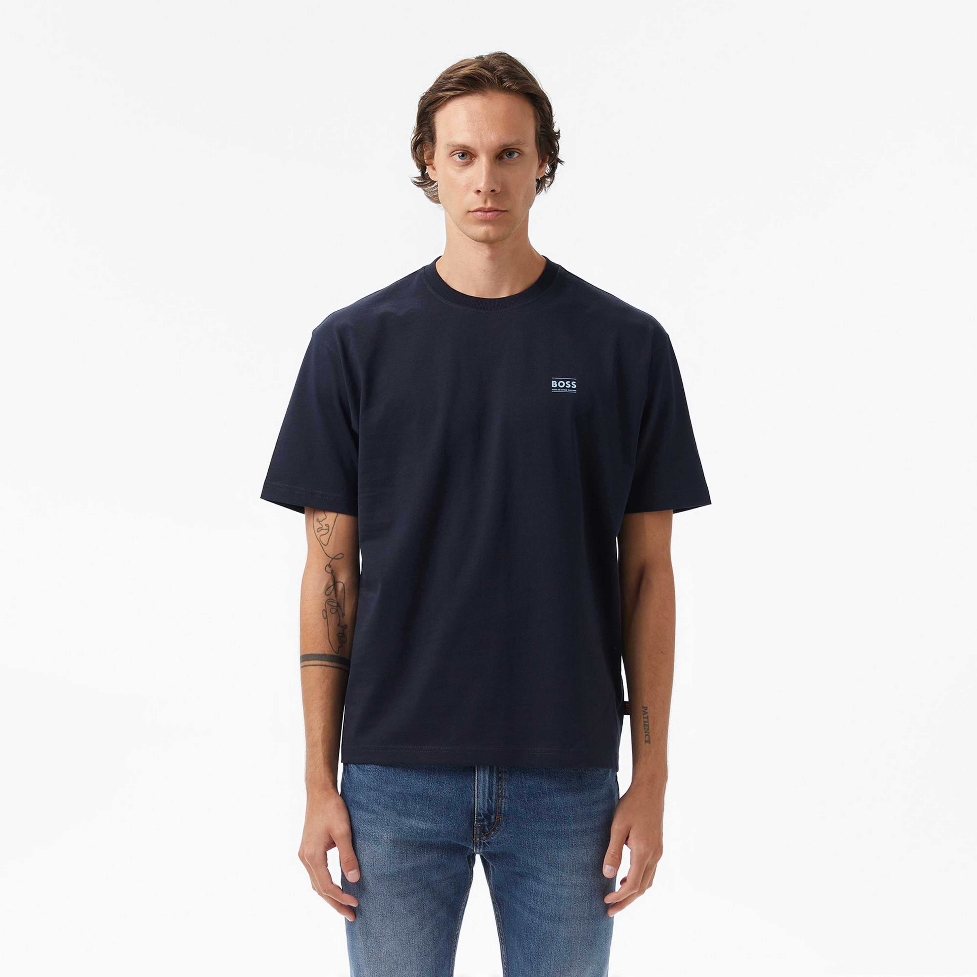 Boss Erkek Koyu Mavi T-Shirt