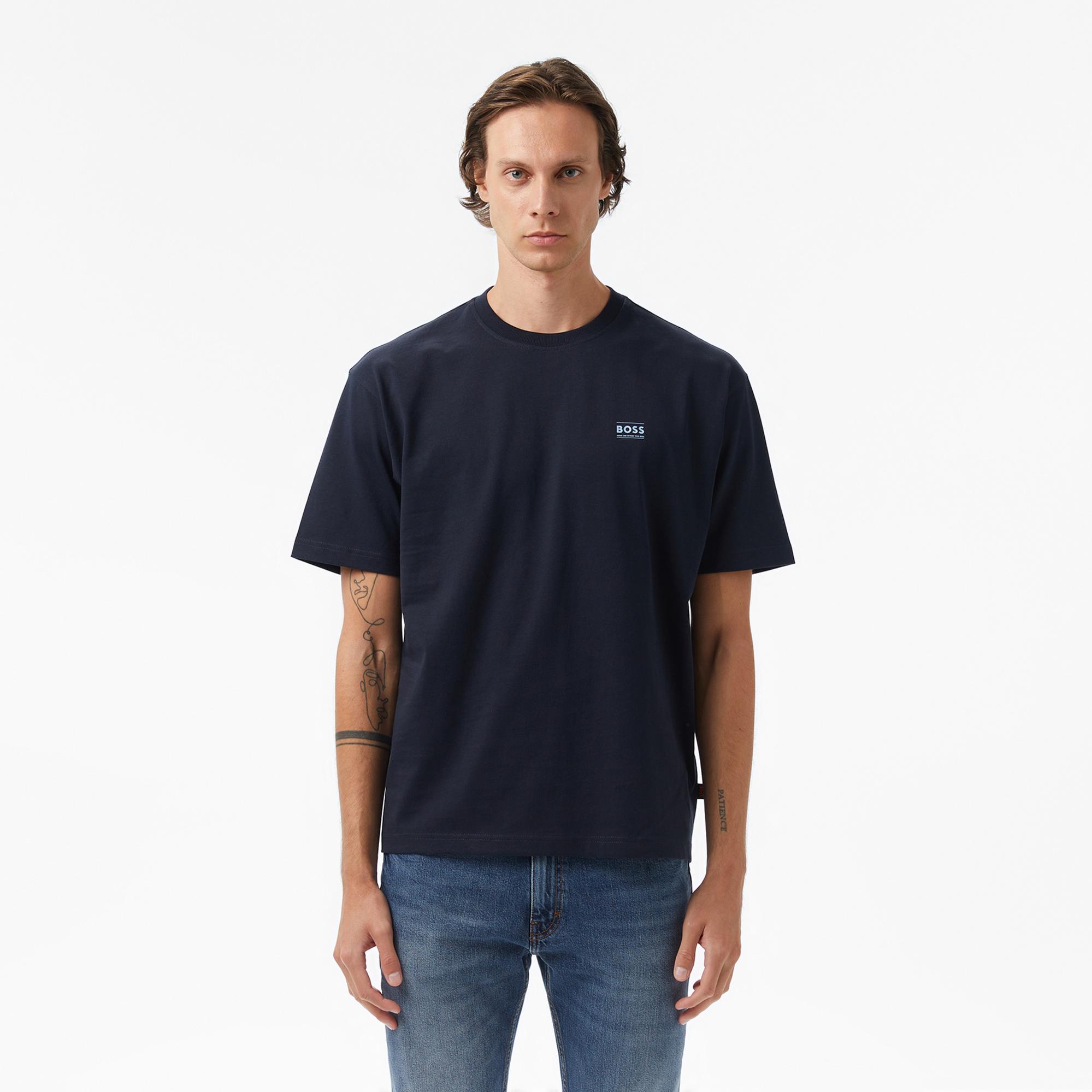 Boss Erkek Koyu Mavi T-Shirt