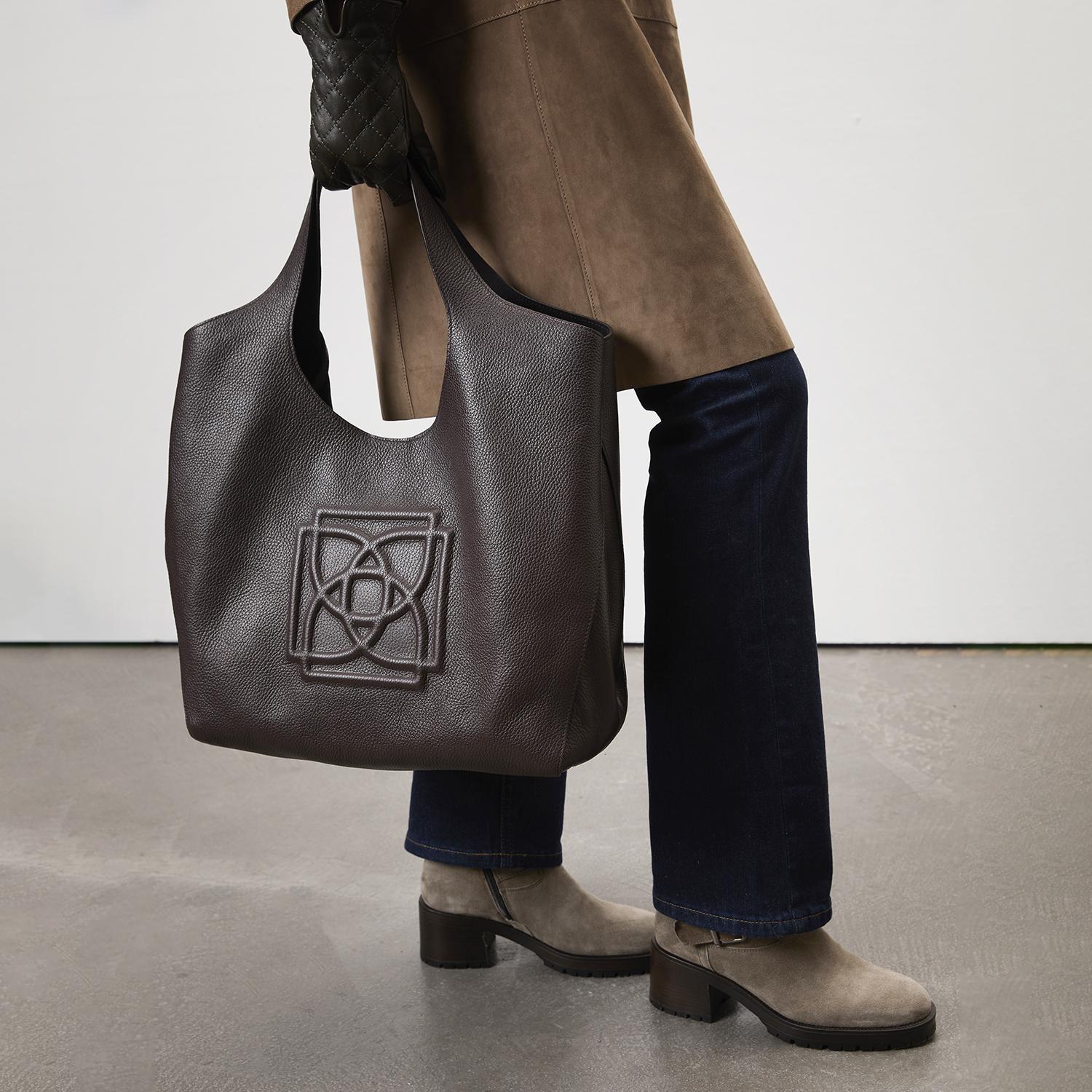 Brices Kemer Aksesuarlı Vizon Kadın Topuklu Süet Bot