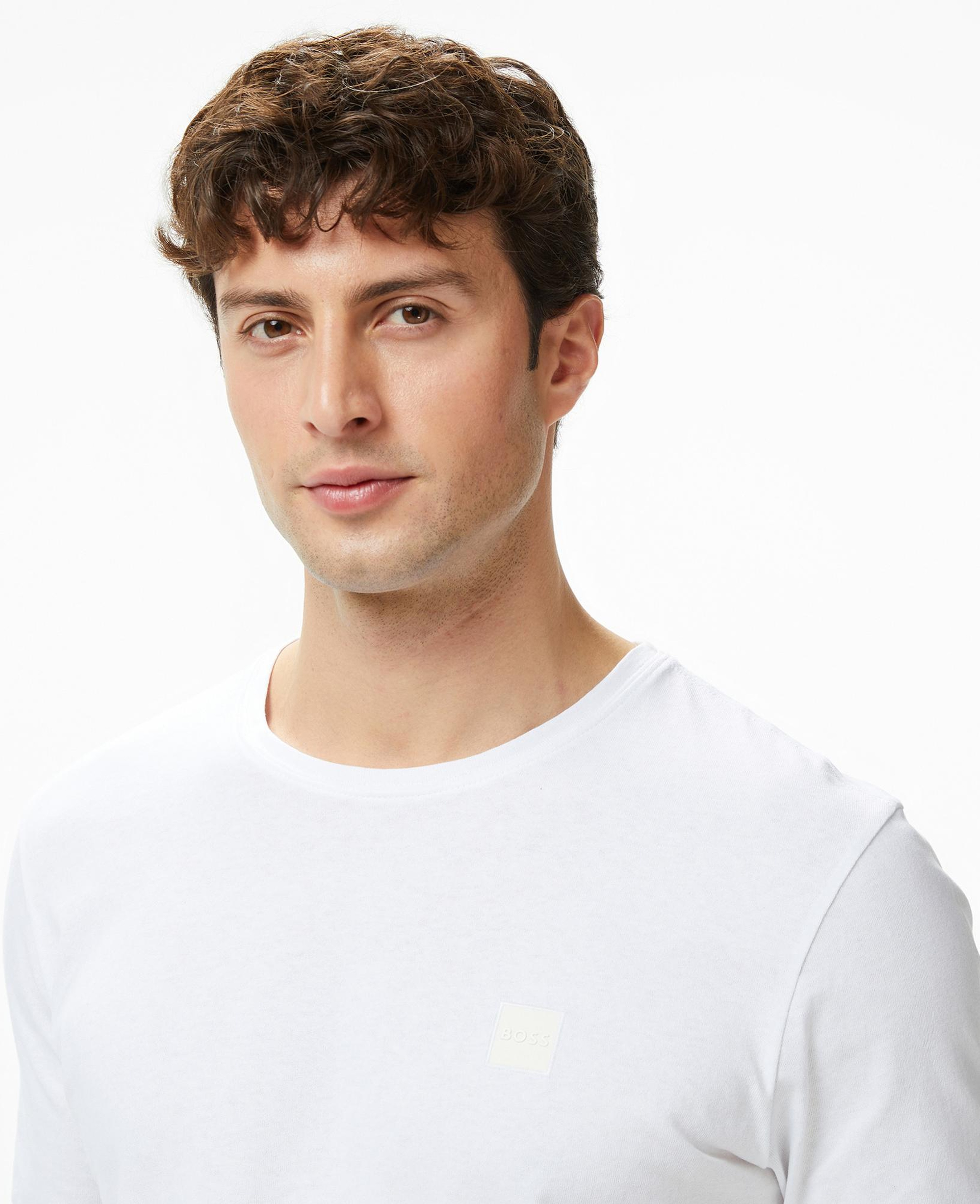 Boss Tacks Erkek Beyaz T-Shirt