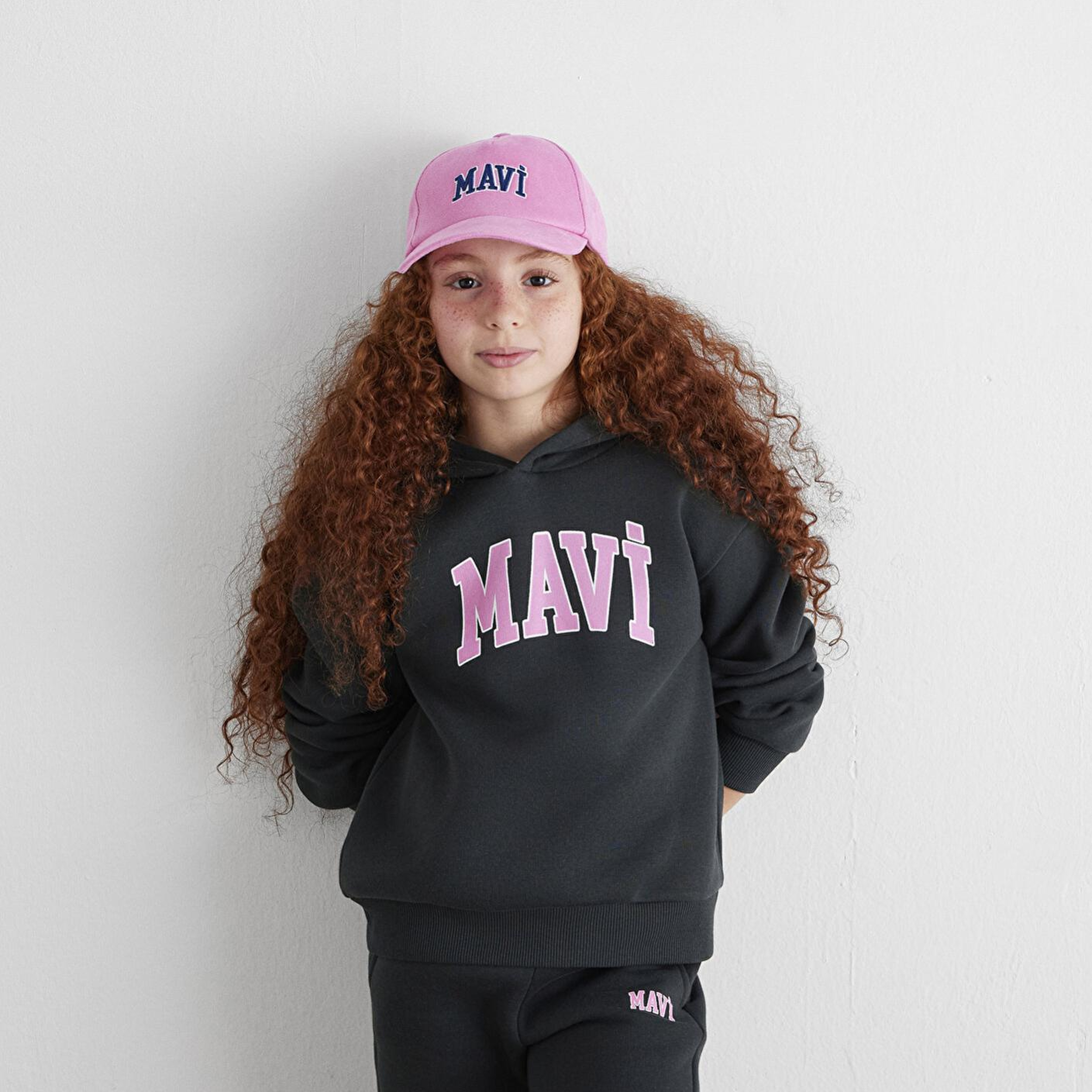 Mavi Mavi Logo Baskılı Kapüşonlu Antrasit Sweatshirt 7610035-70087