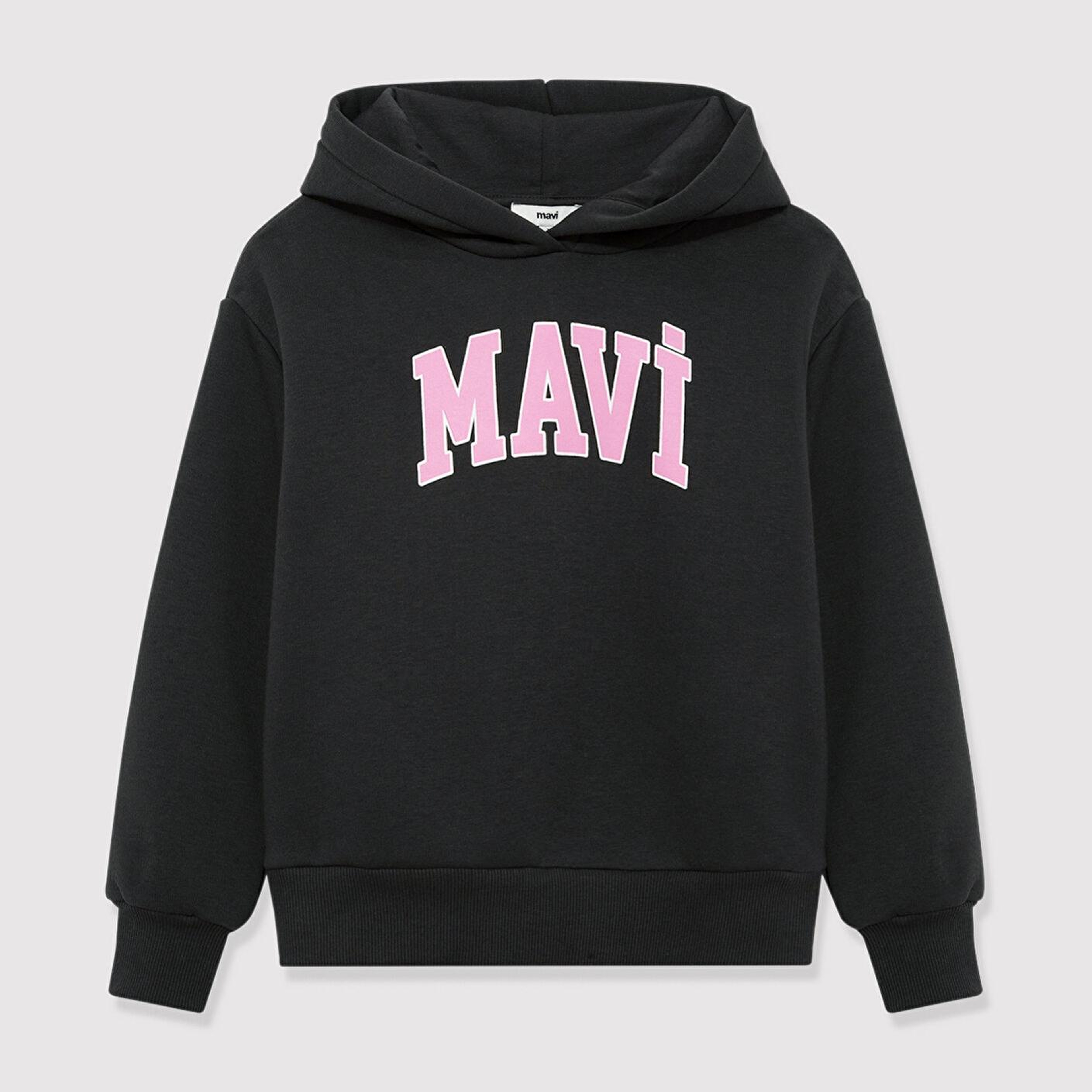 Mavi Mavi Logo Baskılı Kapüşonlu Antrasit Sweatshirt 7610035-70087