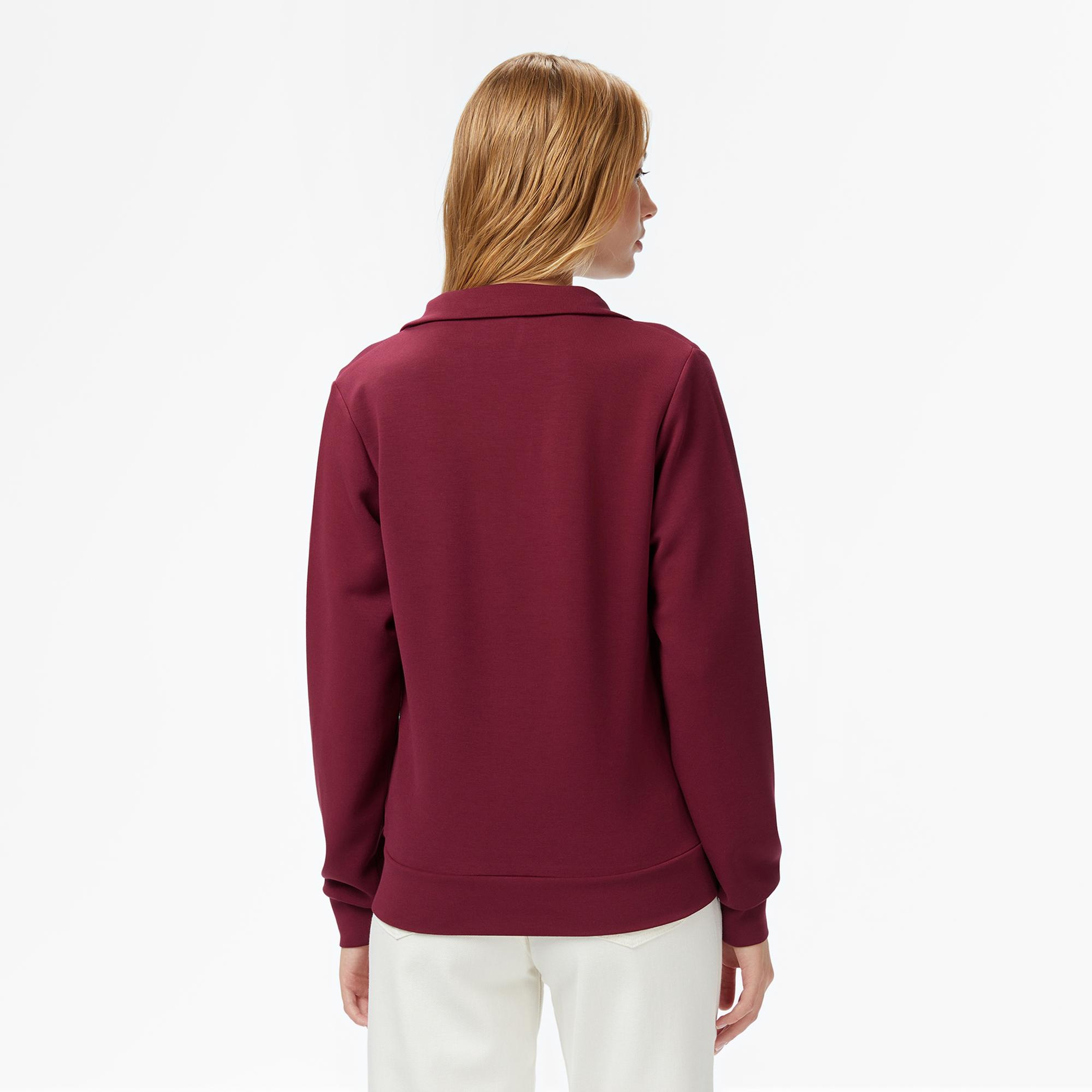 Nautica Kadın Bordo Regular Fit Sweatshirt