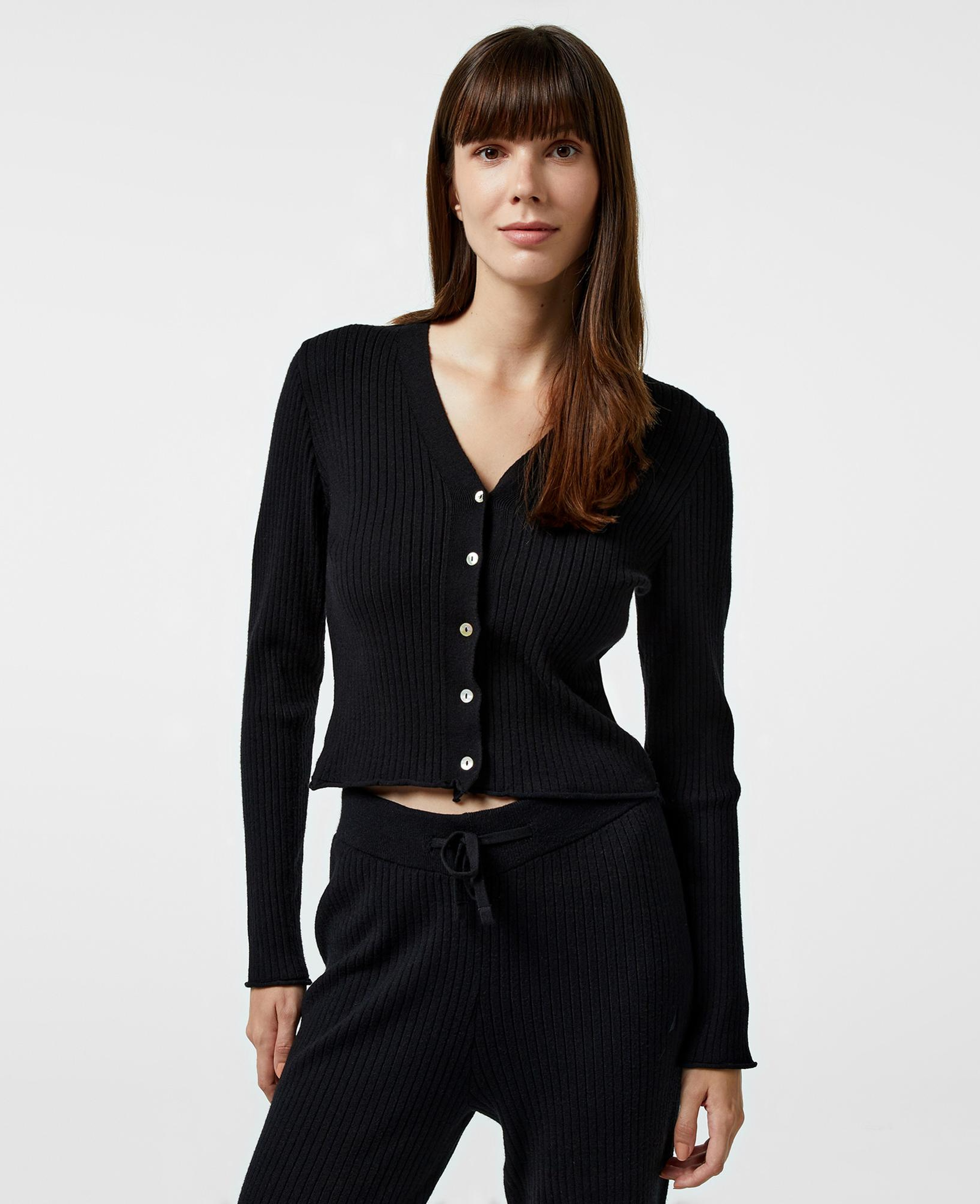 Nautica Kadın Siyah Slim Fit Hırka