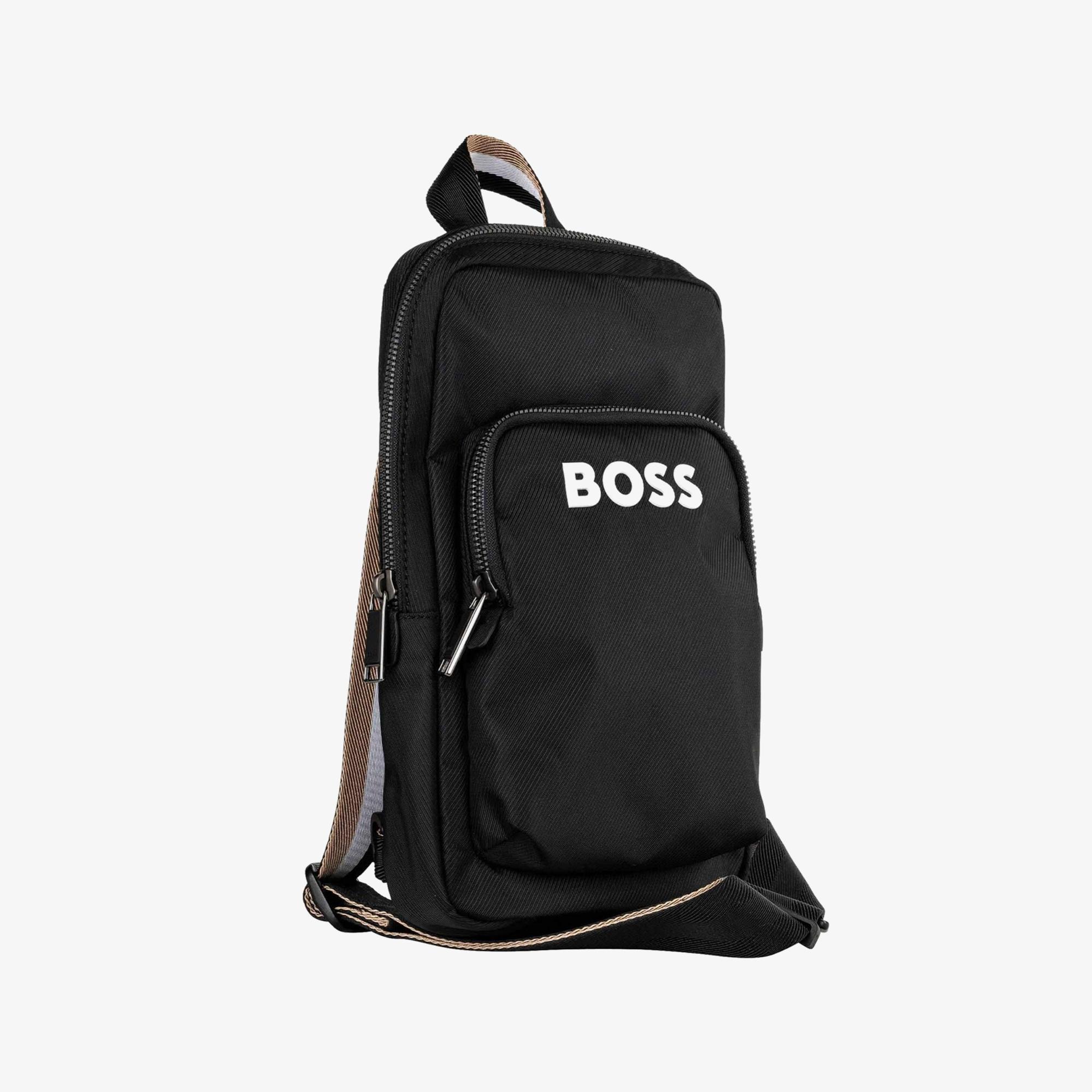 Boss Catch Monostrap Erkek Siyah Sırt Çantası