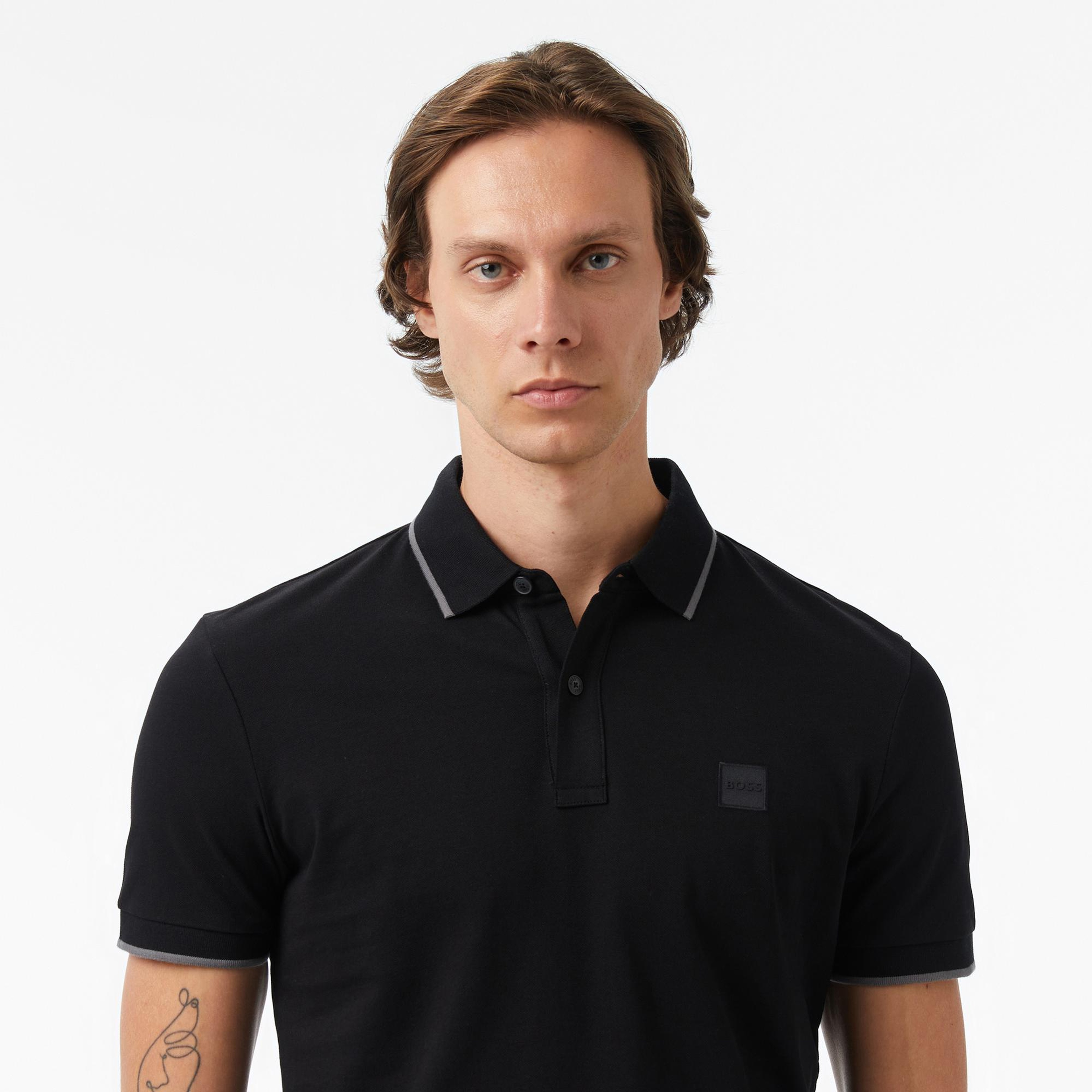 Boss Passertip Erkek Siyah Polo