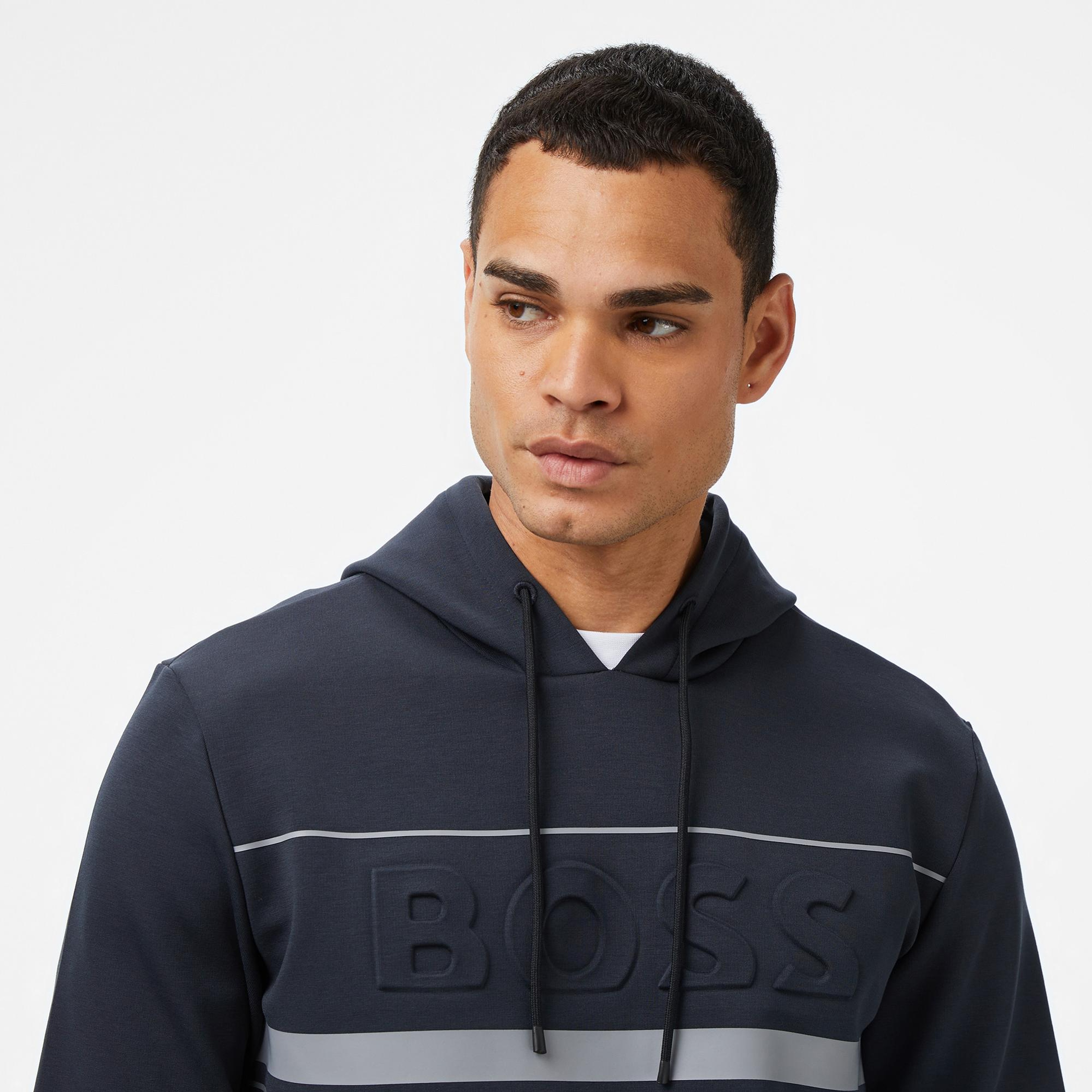 Boss Soody Erkek Koyu Mavi Sweatshirt