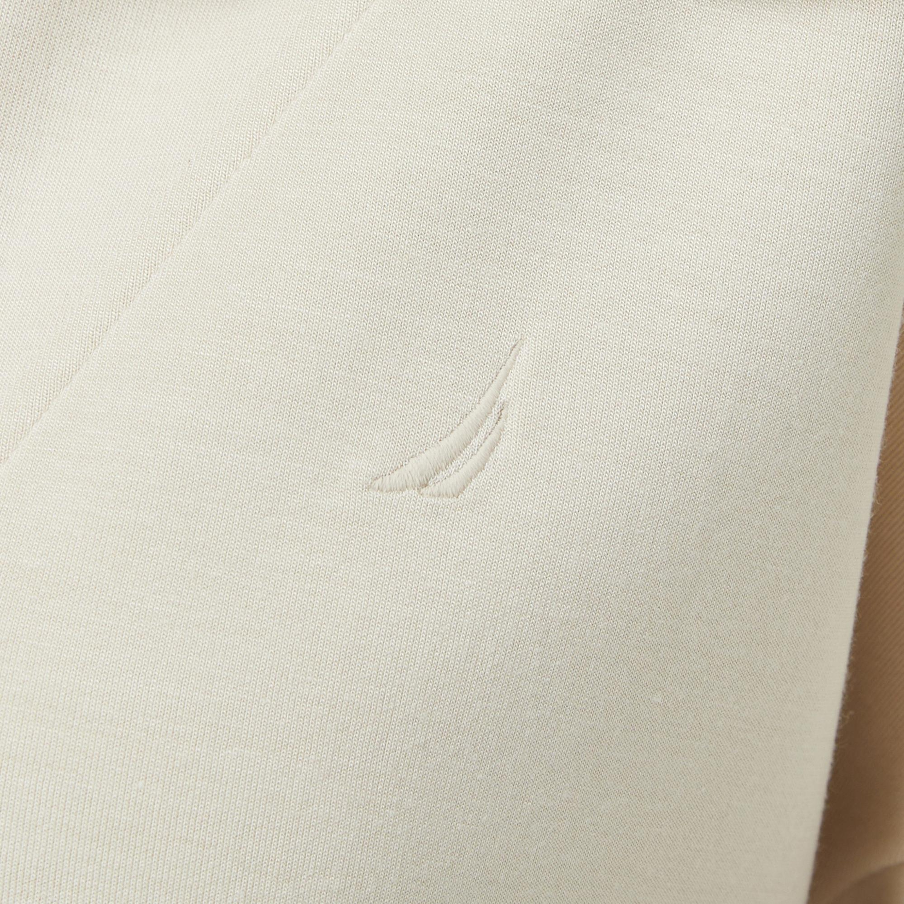 Nautica Kadın Krem Rengi Regular Fit Dik Yaka Sweatshirt