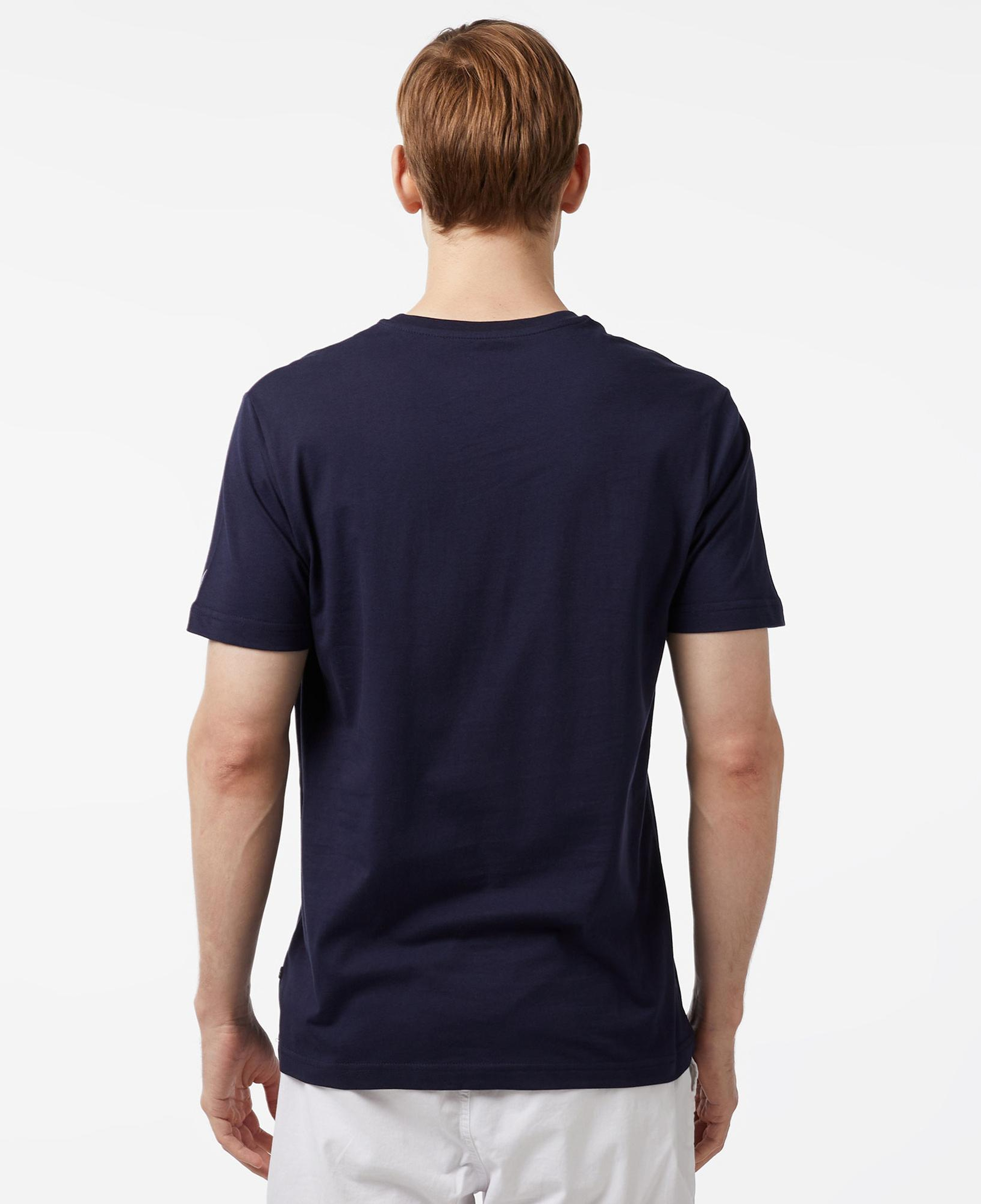 Nautica Erkek Lacivert Standart Fit Kısa Kollu Baskılı T-Shirt