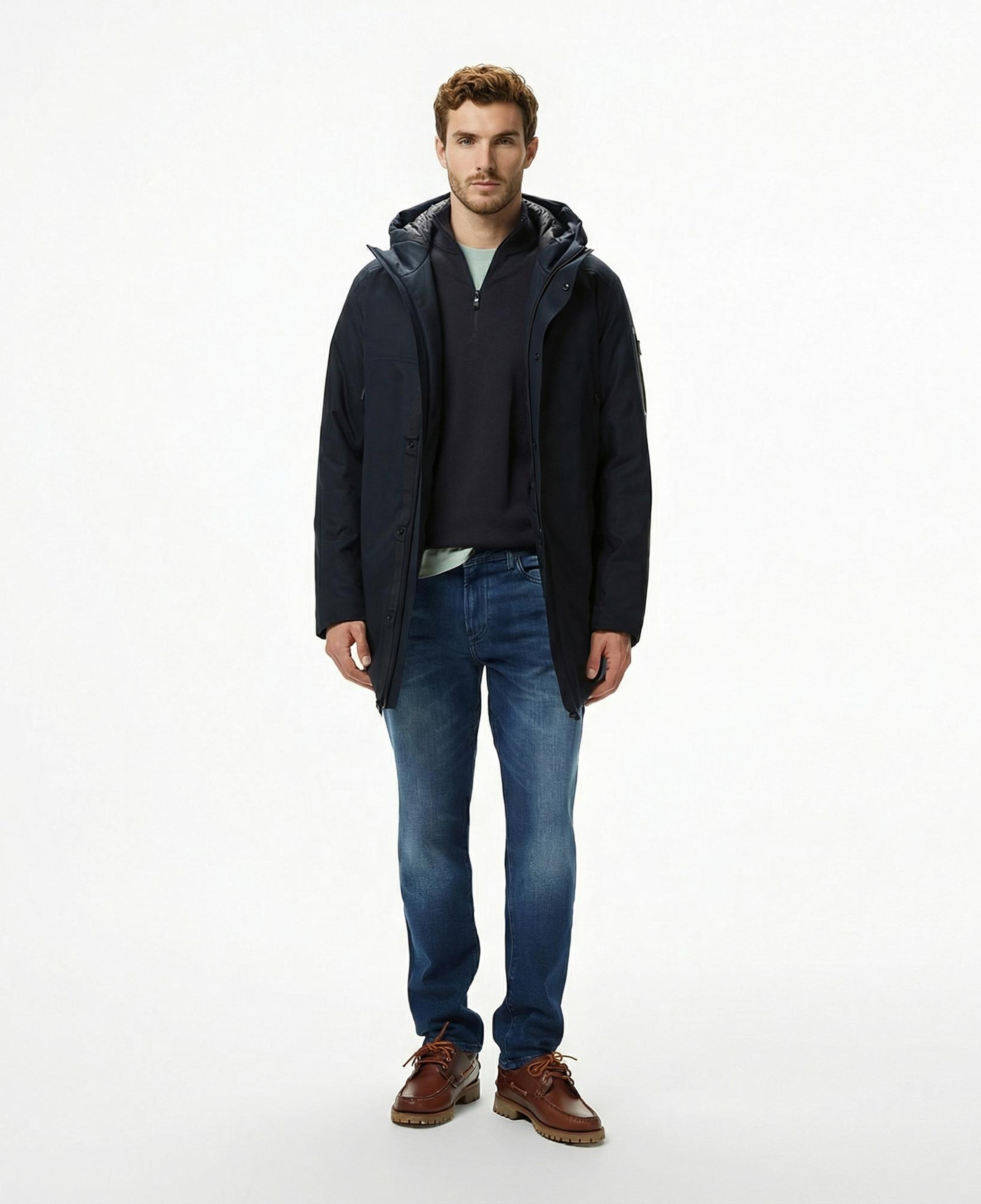 Boss Hexatech Erkek Lacivert Parka