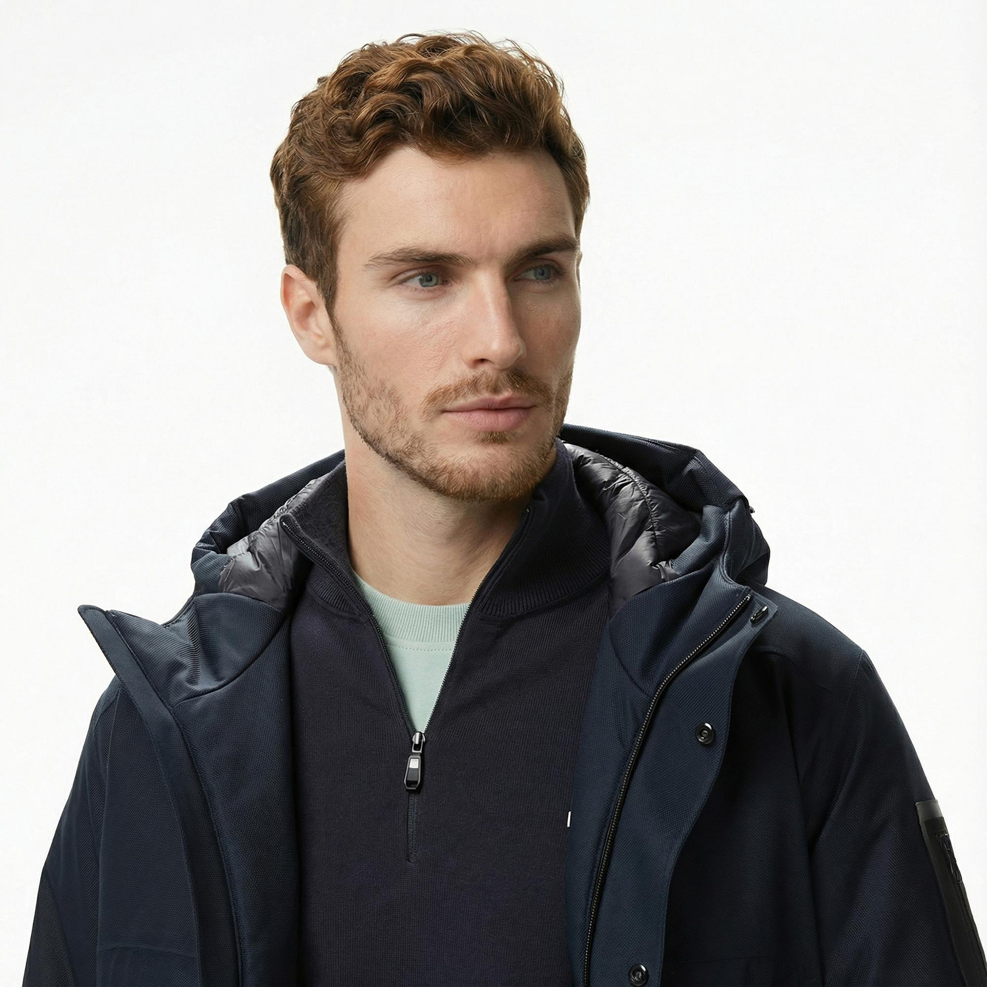 Boss Hexatech Erkek Lacivert Parka