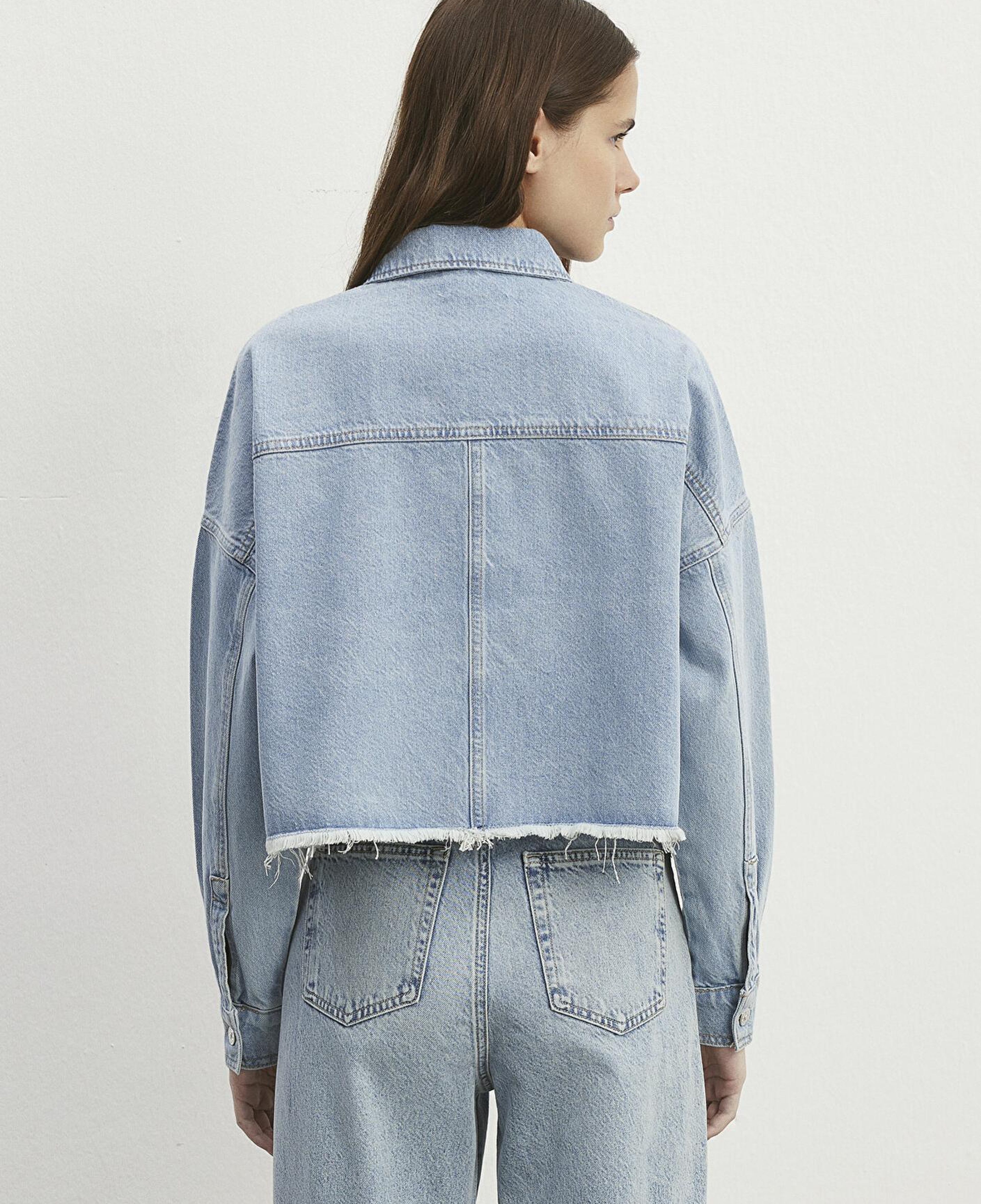 Mavi Vivi 90lar Açık Mavi Jean Gömlek Crop / Kısa Kesim 1210244-86442