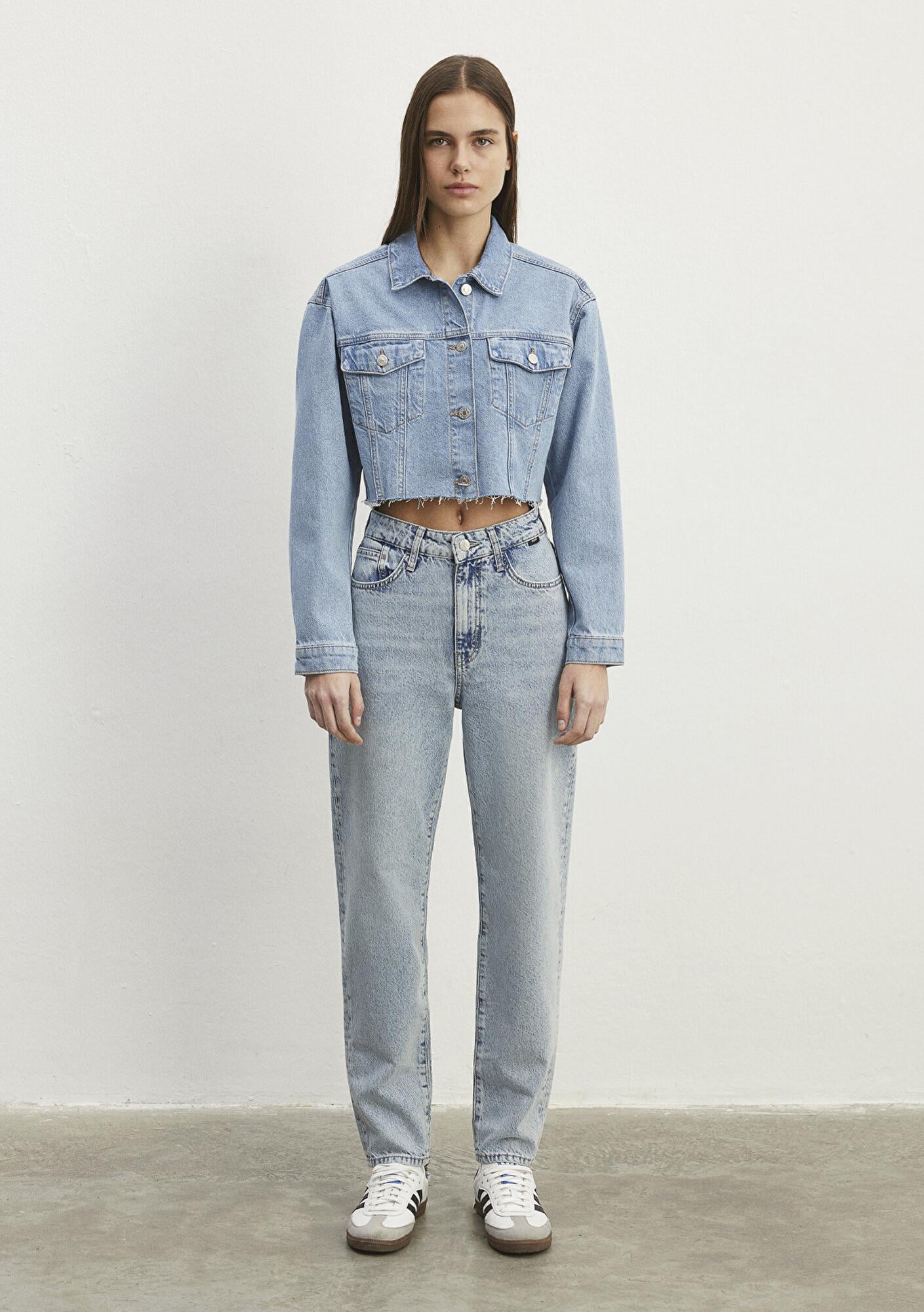 Mavi Brenda 90lar İndigo Mavisi Jean Ceket 1110118-86443