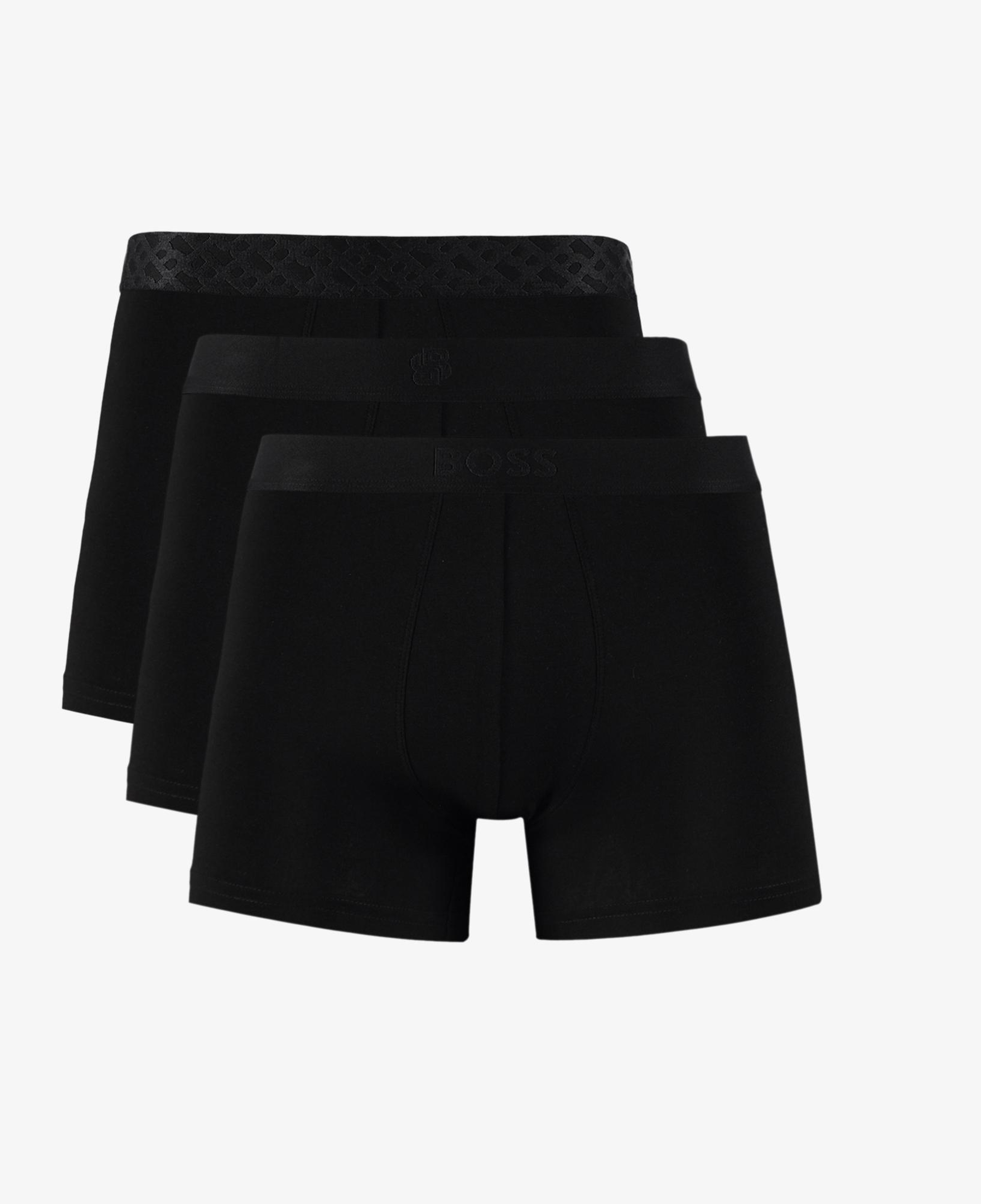 Boss 3'lü Trunk Logo Erkek Siyah Boxer