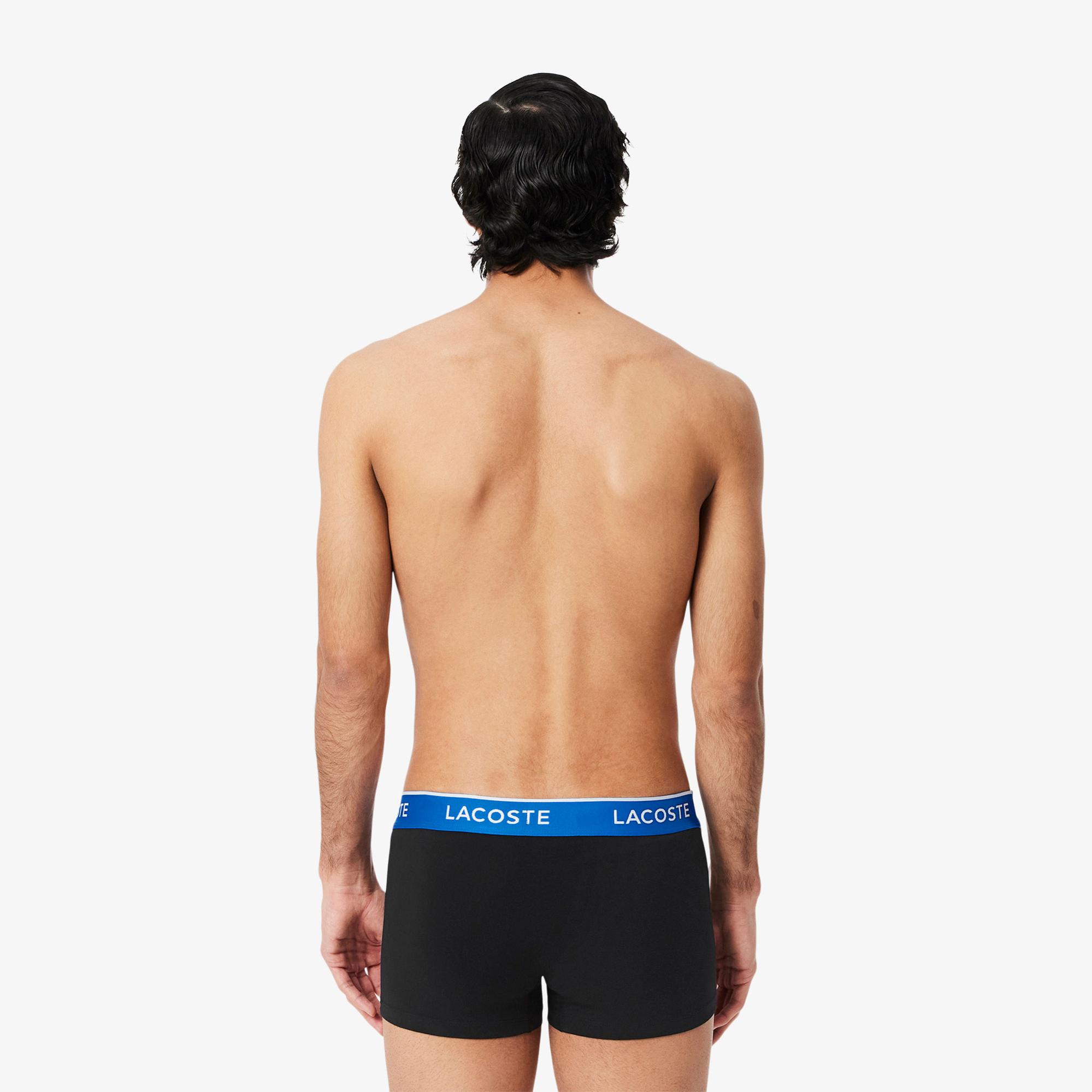 Lacoste Erkek 3'lü Siyah Boxer