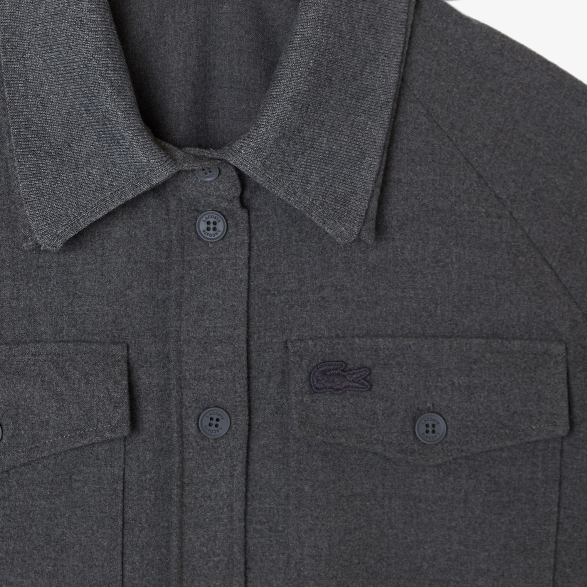 Lacoste Kadın Koyu Gri Gömlek