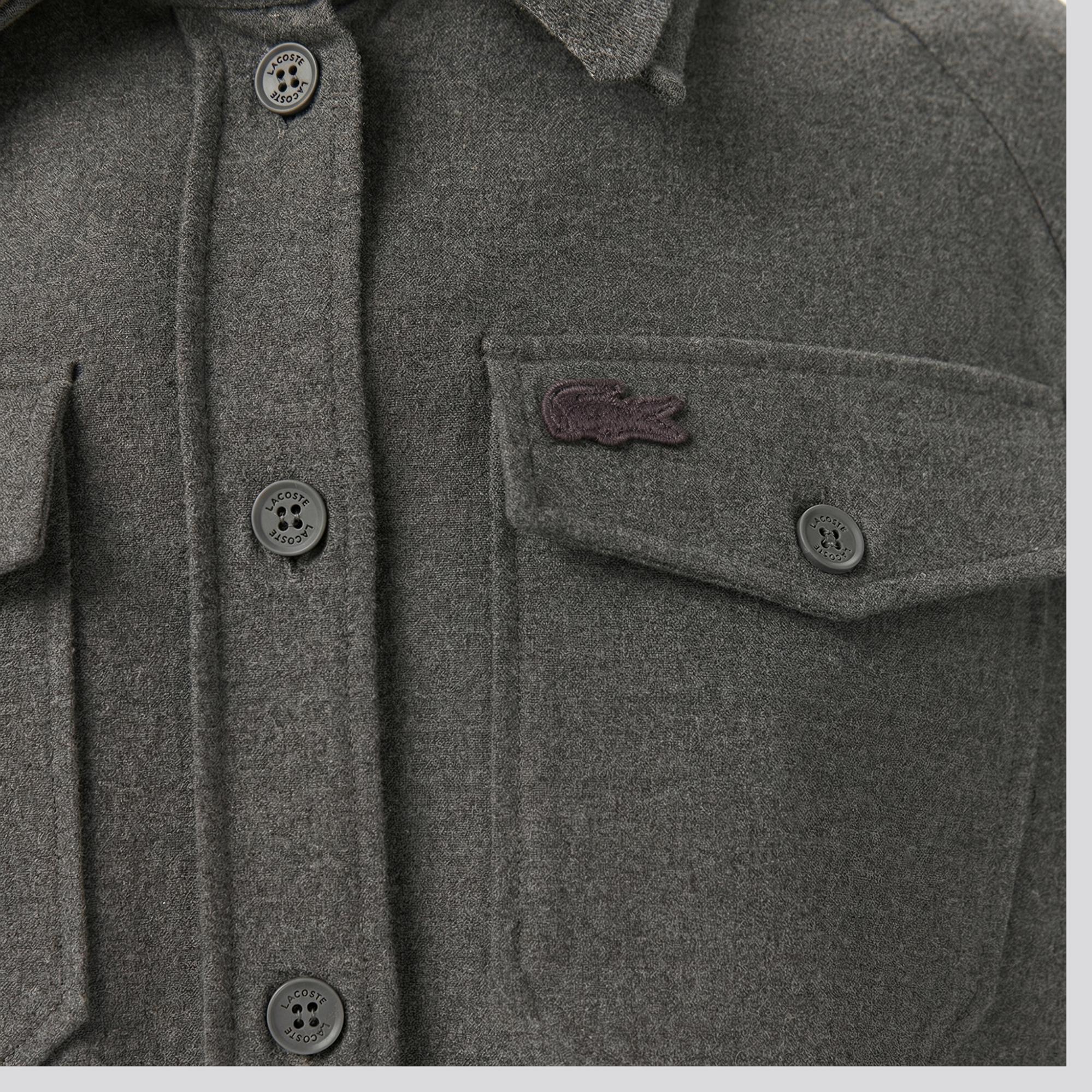 Lacoste Kadın Koyu Gri Gömlek
