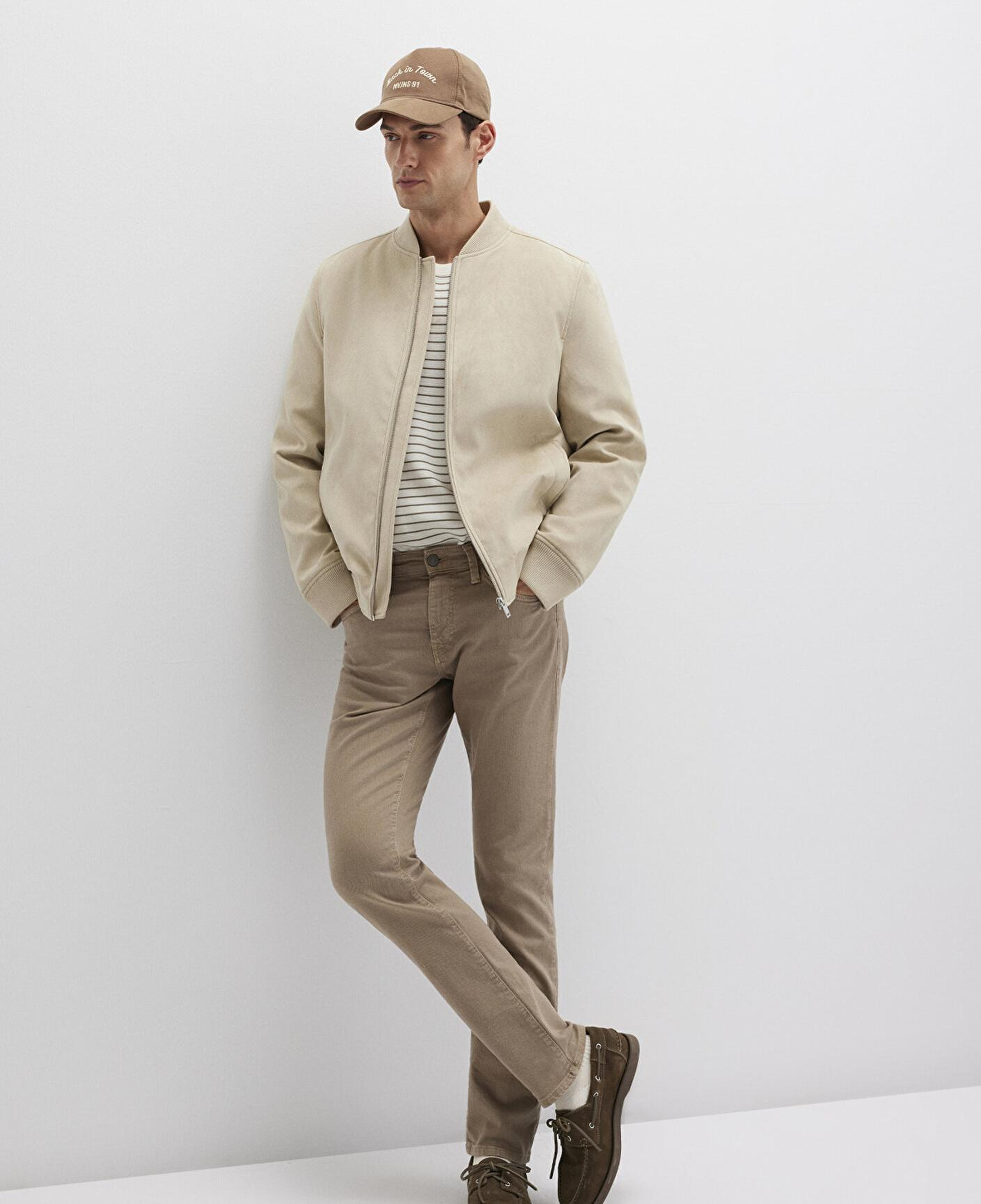 Mavi Jake Bej Comfort Gabardin Pantolo 0042286571