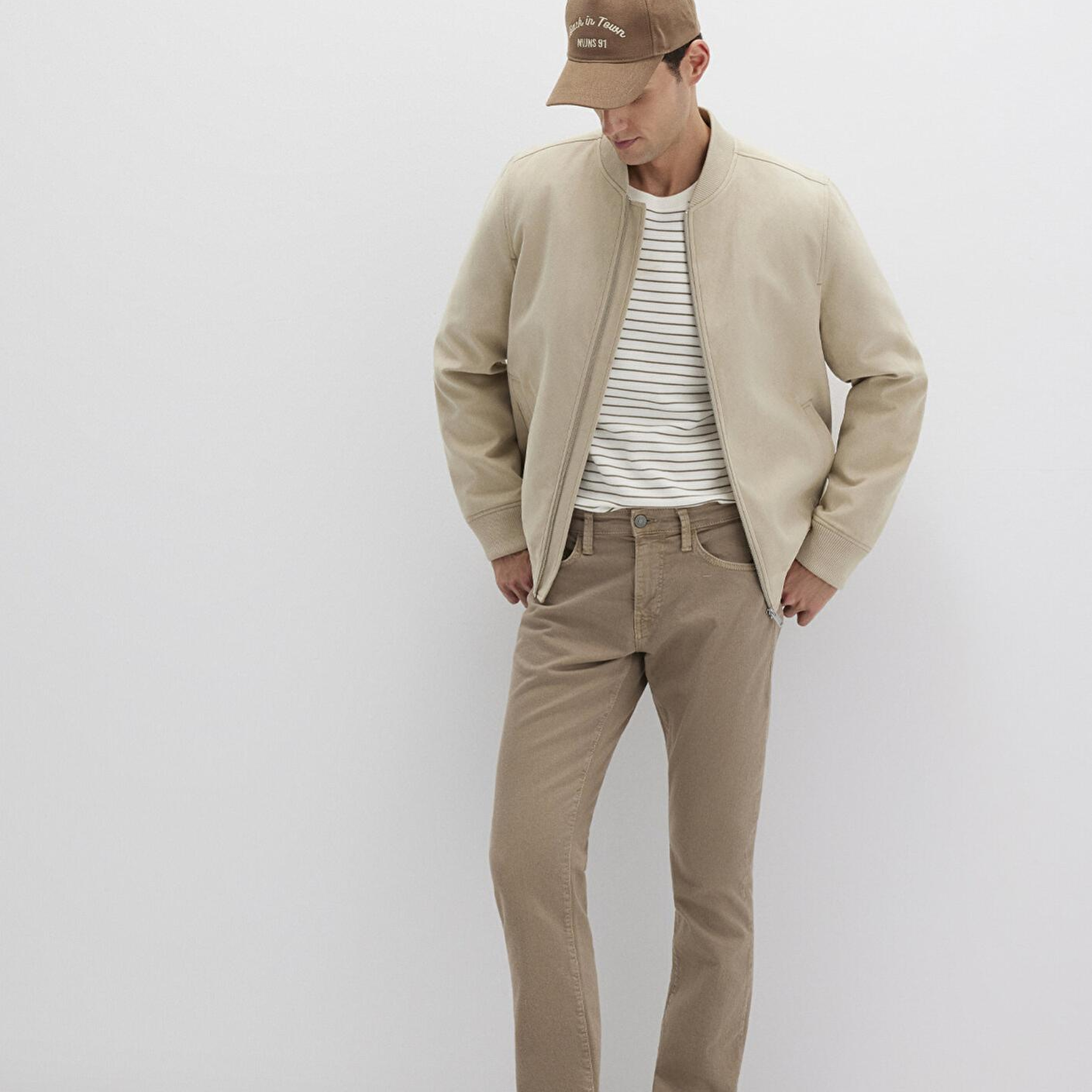 Mavi Jake Bej Comfort Gabardin Pantolo 0042286571