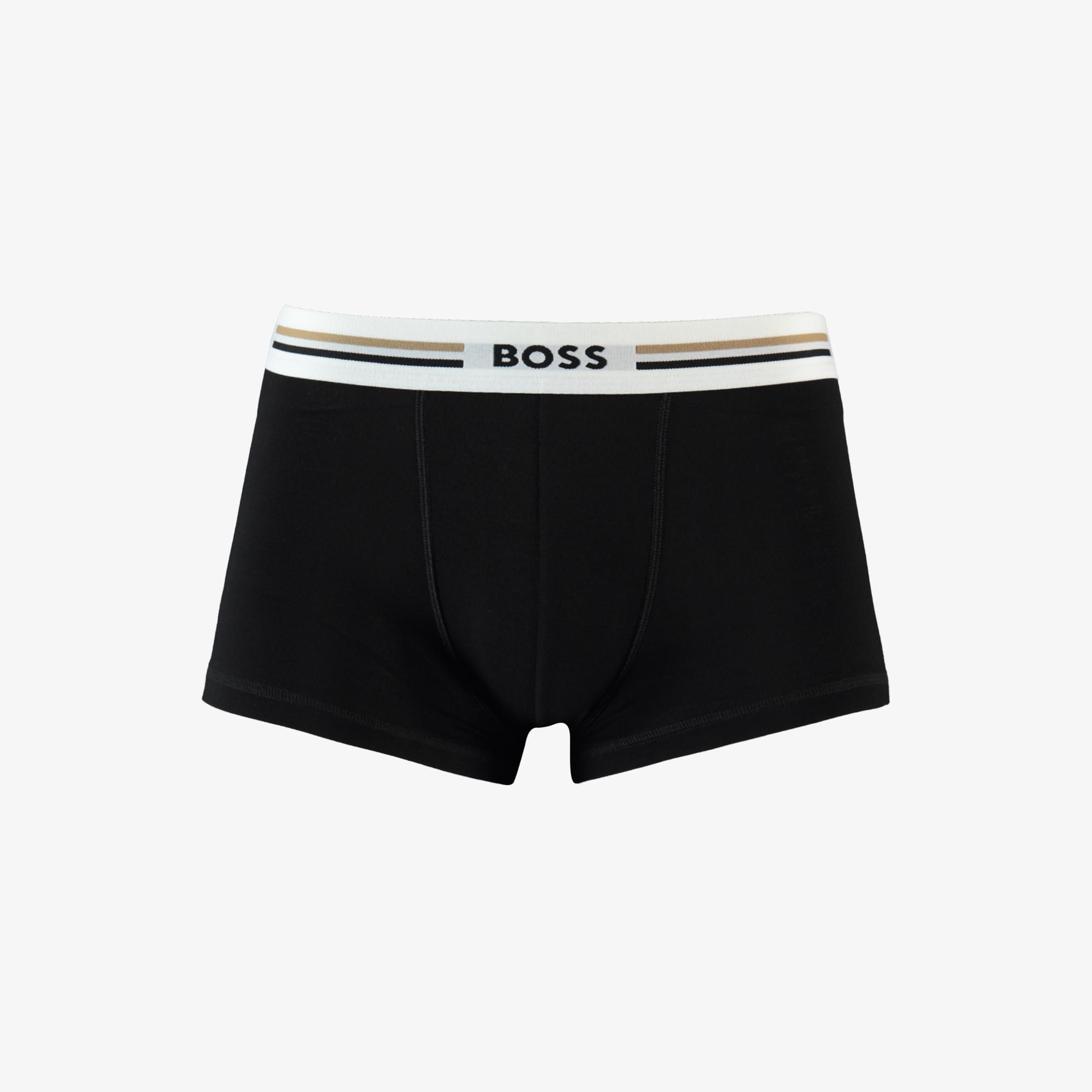 Boss 3'lü Trunk Revive Erkek Siyah Boxer