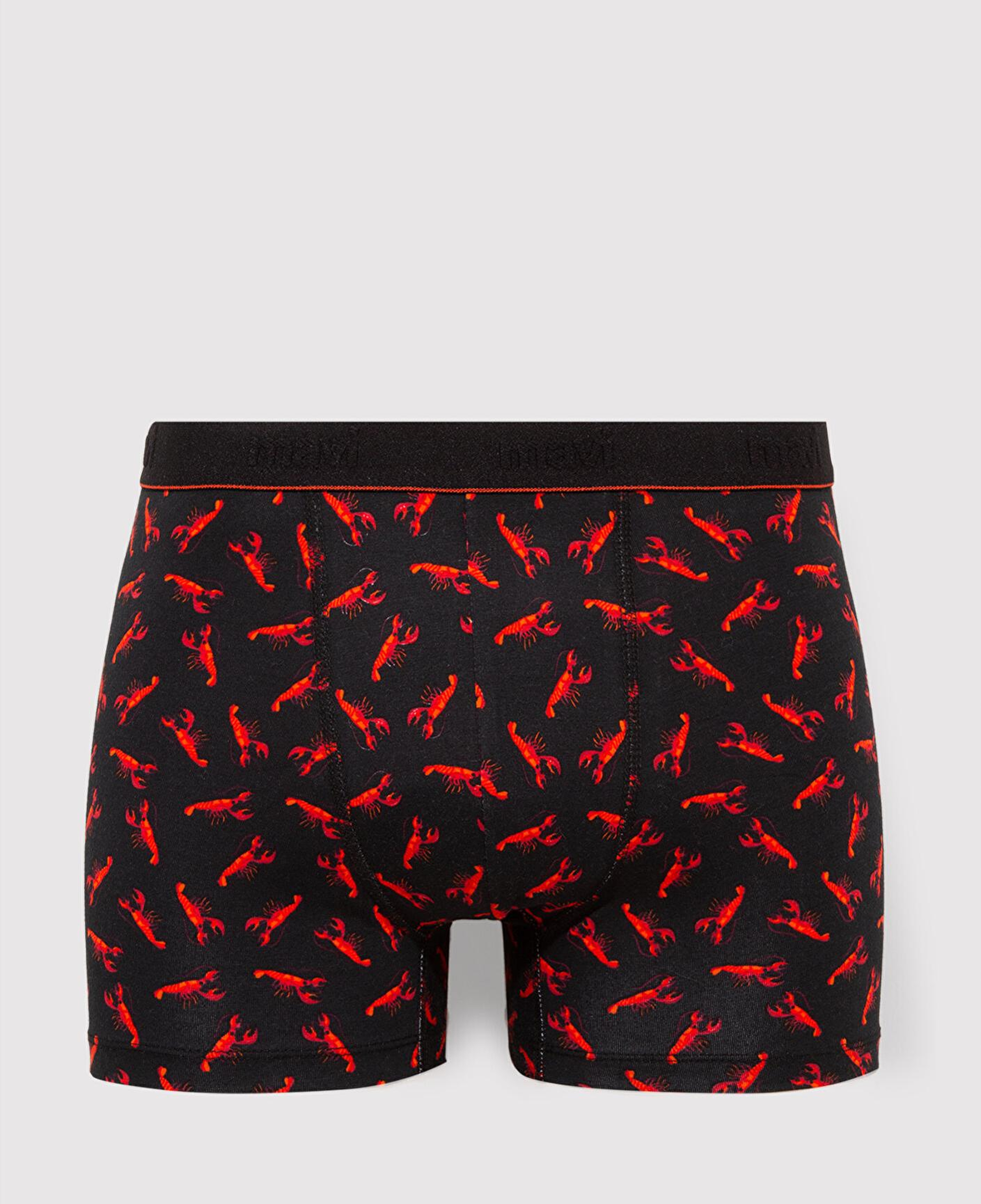 Mavi Istakoz Baskılı Siyah Boxer 0911307-900