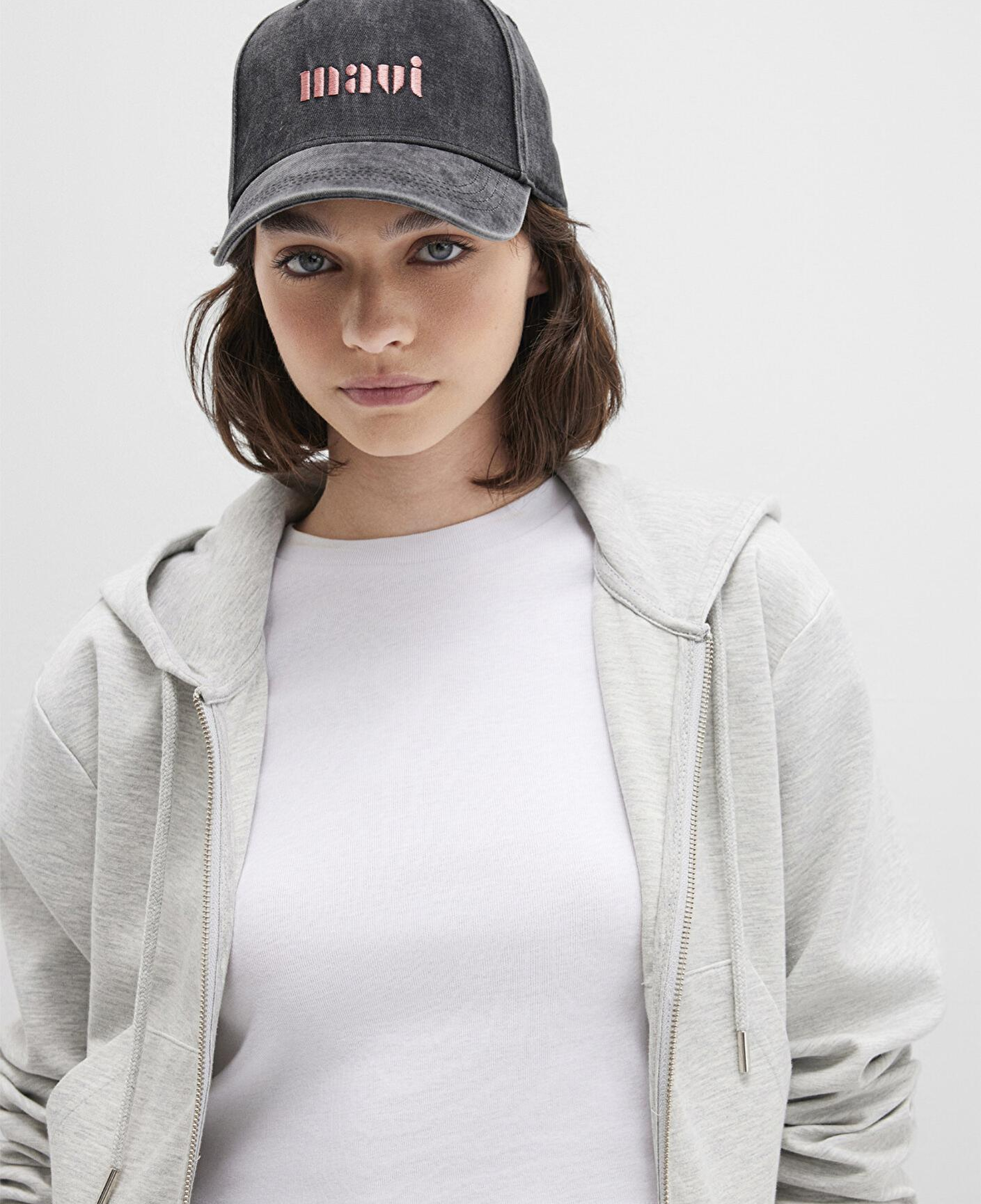 Mavi Mavi Logo Detaylı Antrasit Şapka 1912261-80777