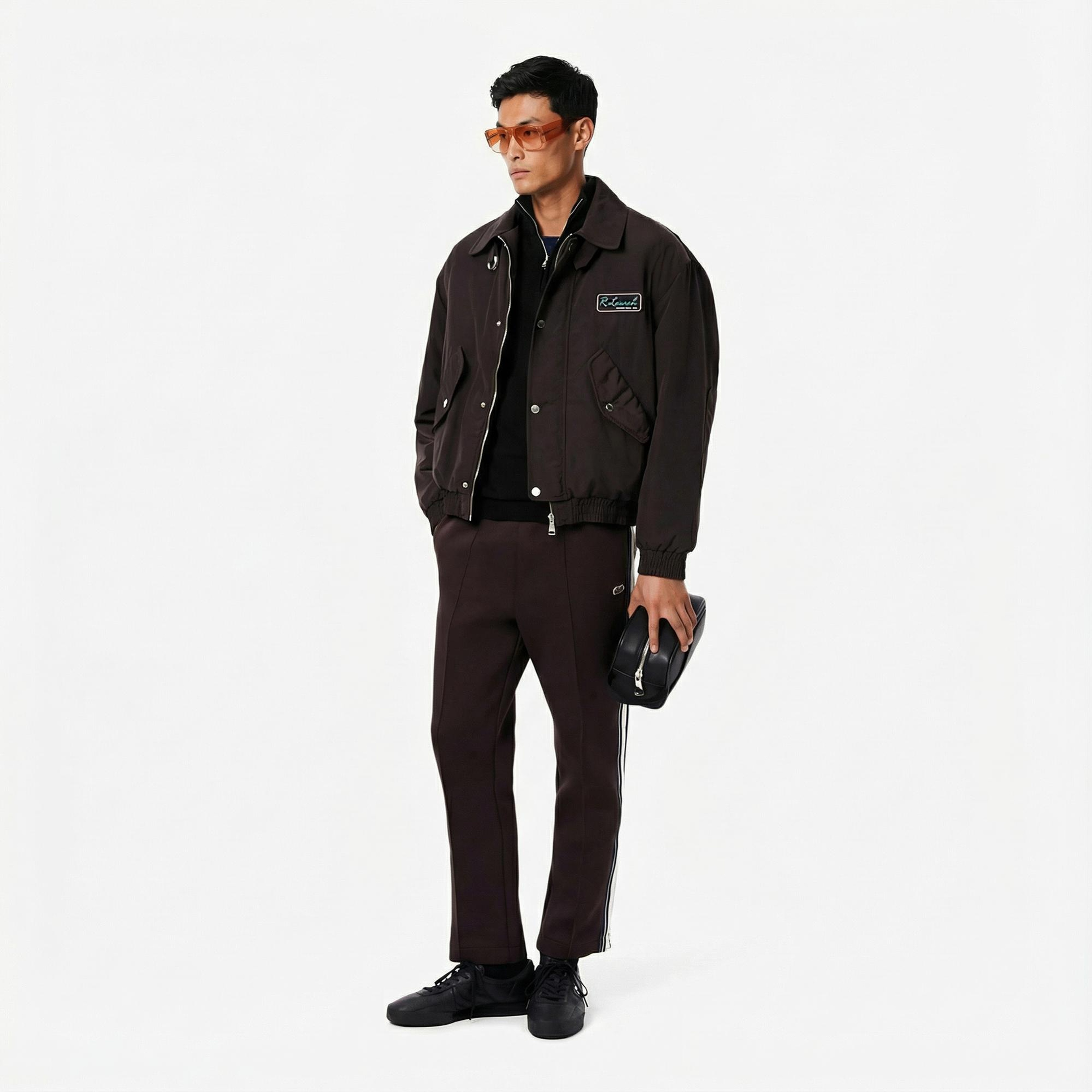 Lacoste Erkek Regular Fit Yarım Fermuarlı Lacivert Kazak