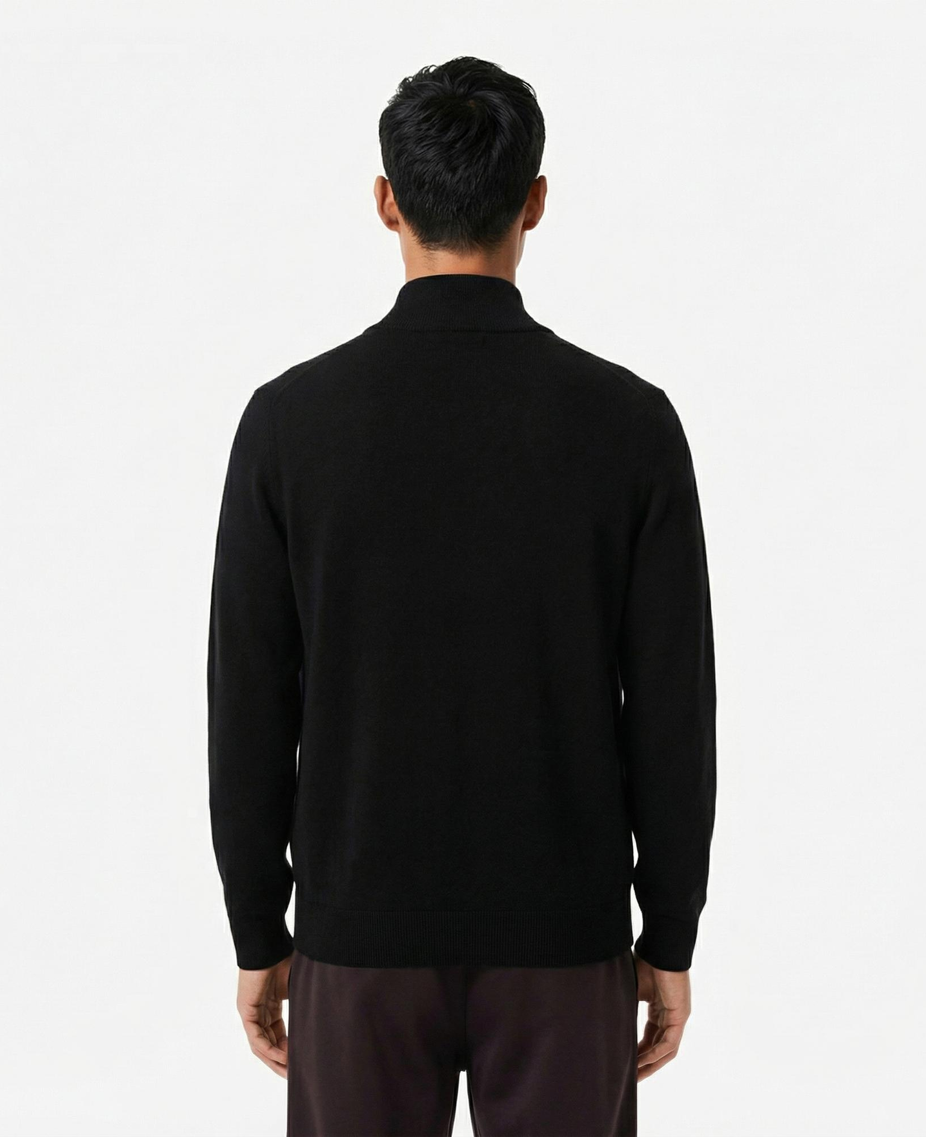 Lacoste Erkek Regular Fit Yarım Fermuarlı Lacivert Kazak