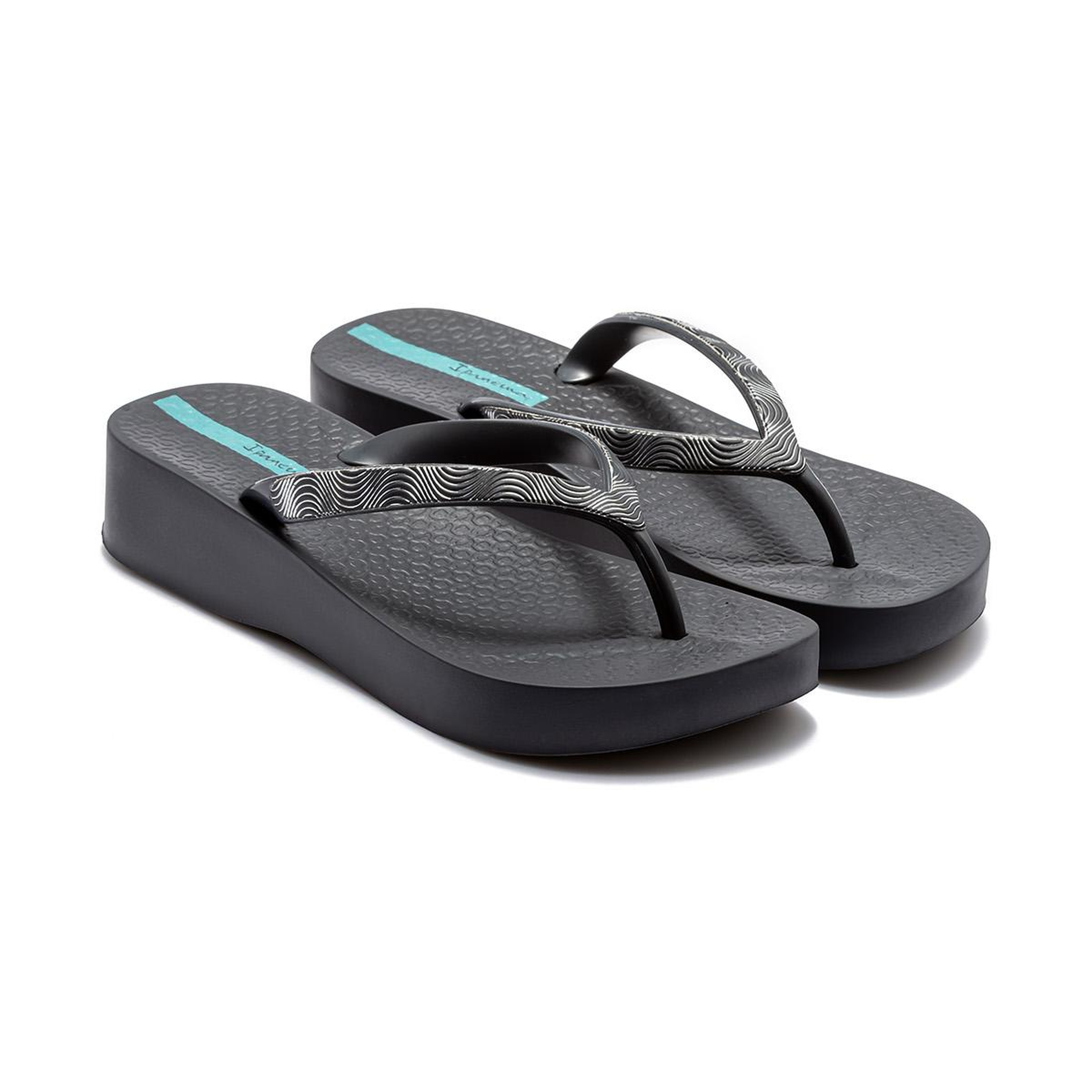 Mesh X Kadın Parmak Arası Terlik Siyah-Gri 35/40