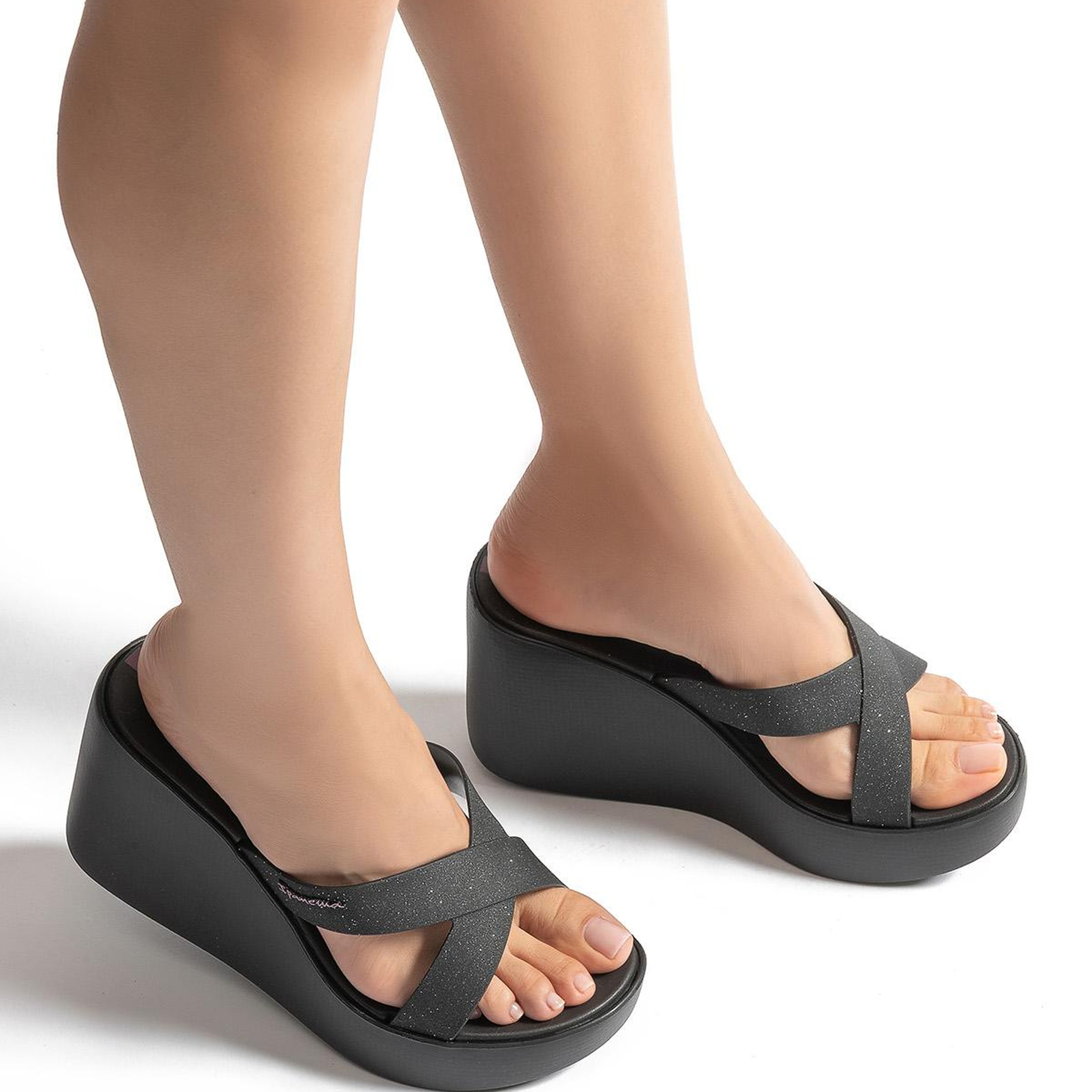 High Fashion Slide Topuklu Kadın Terlik Siyah 35/40