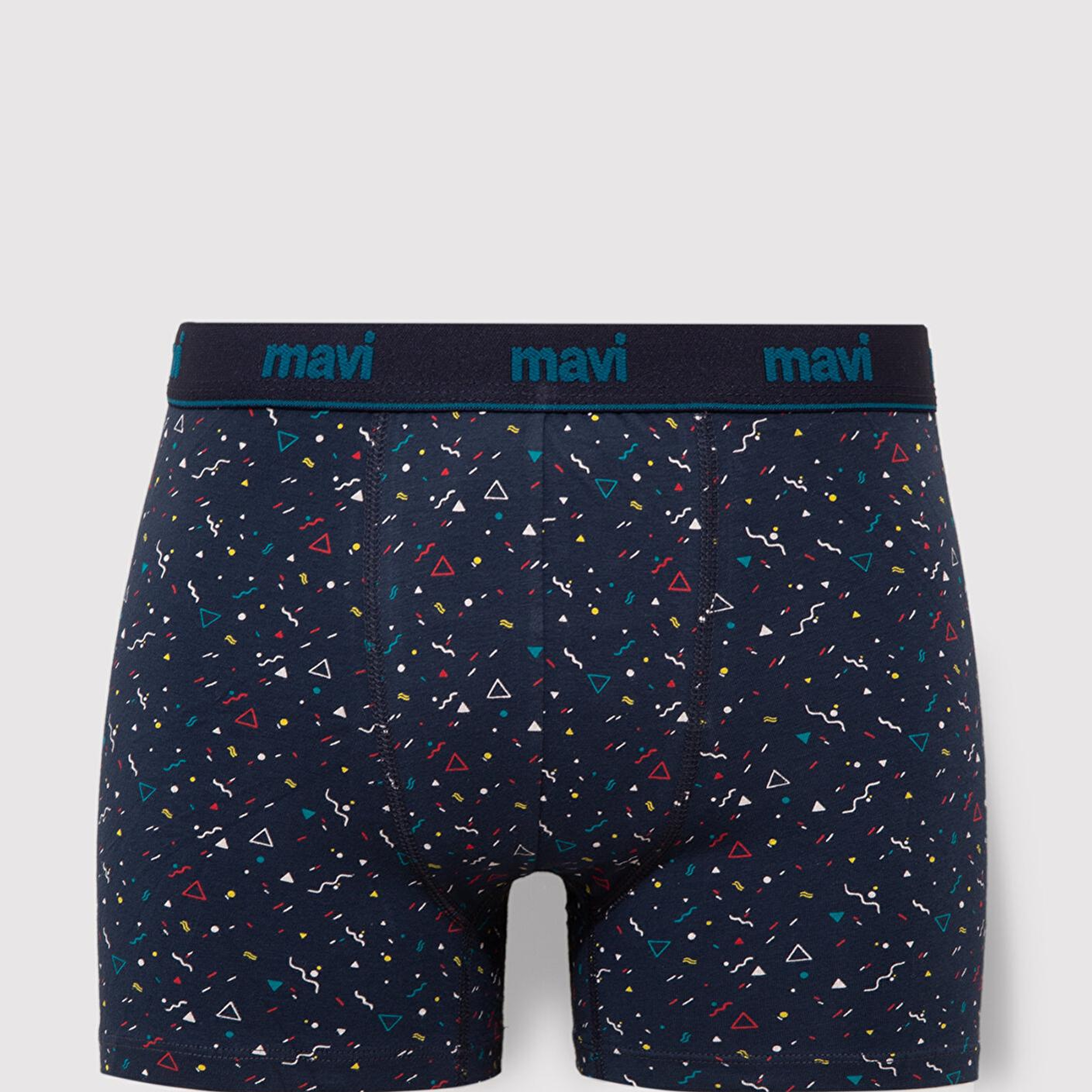 Mavi Baskılı Lacivert Boxer 092458-32184