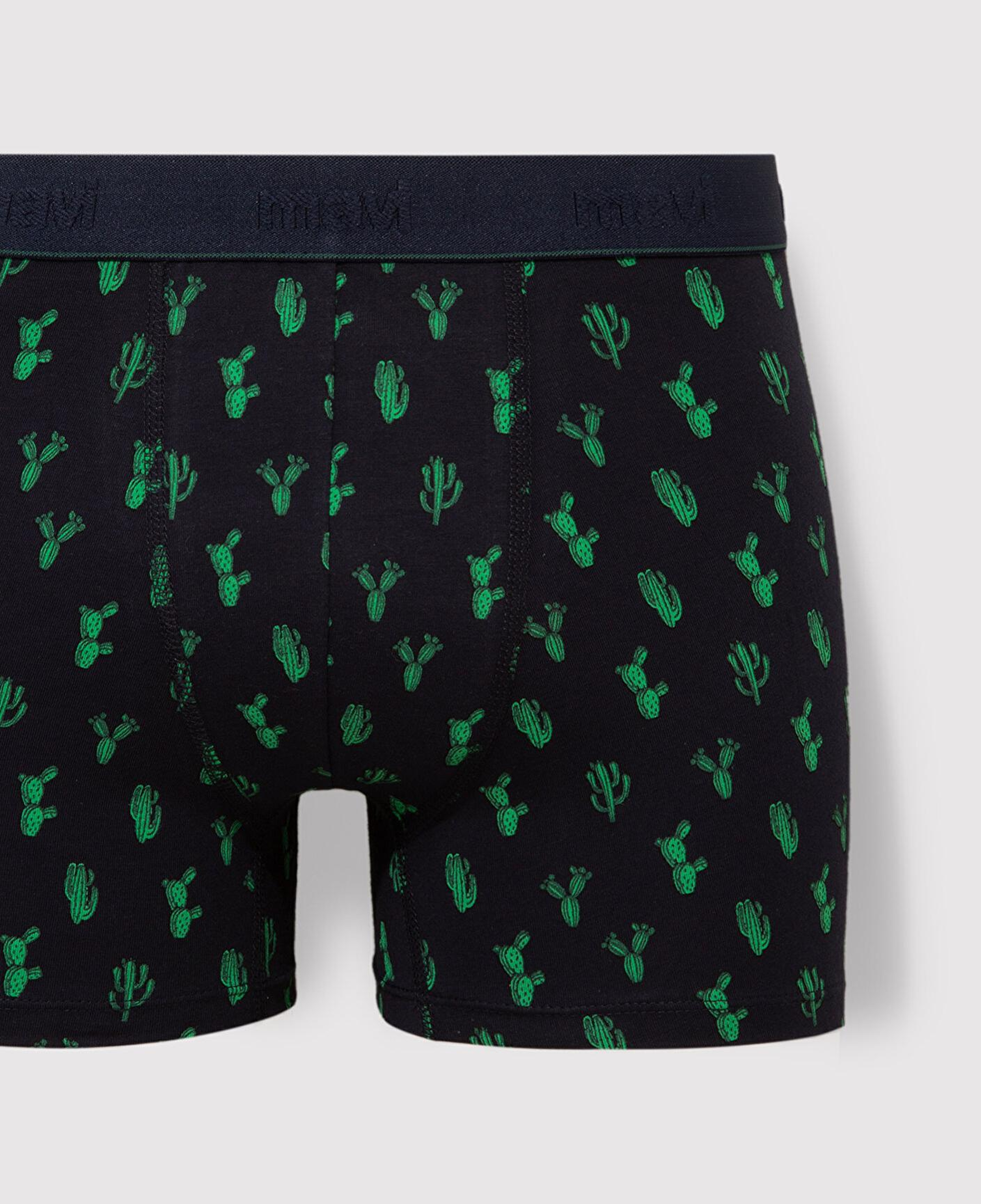 Mavi Kaktüs Baskılı Lacivert Boxer 0910045-32184