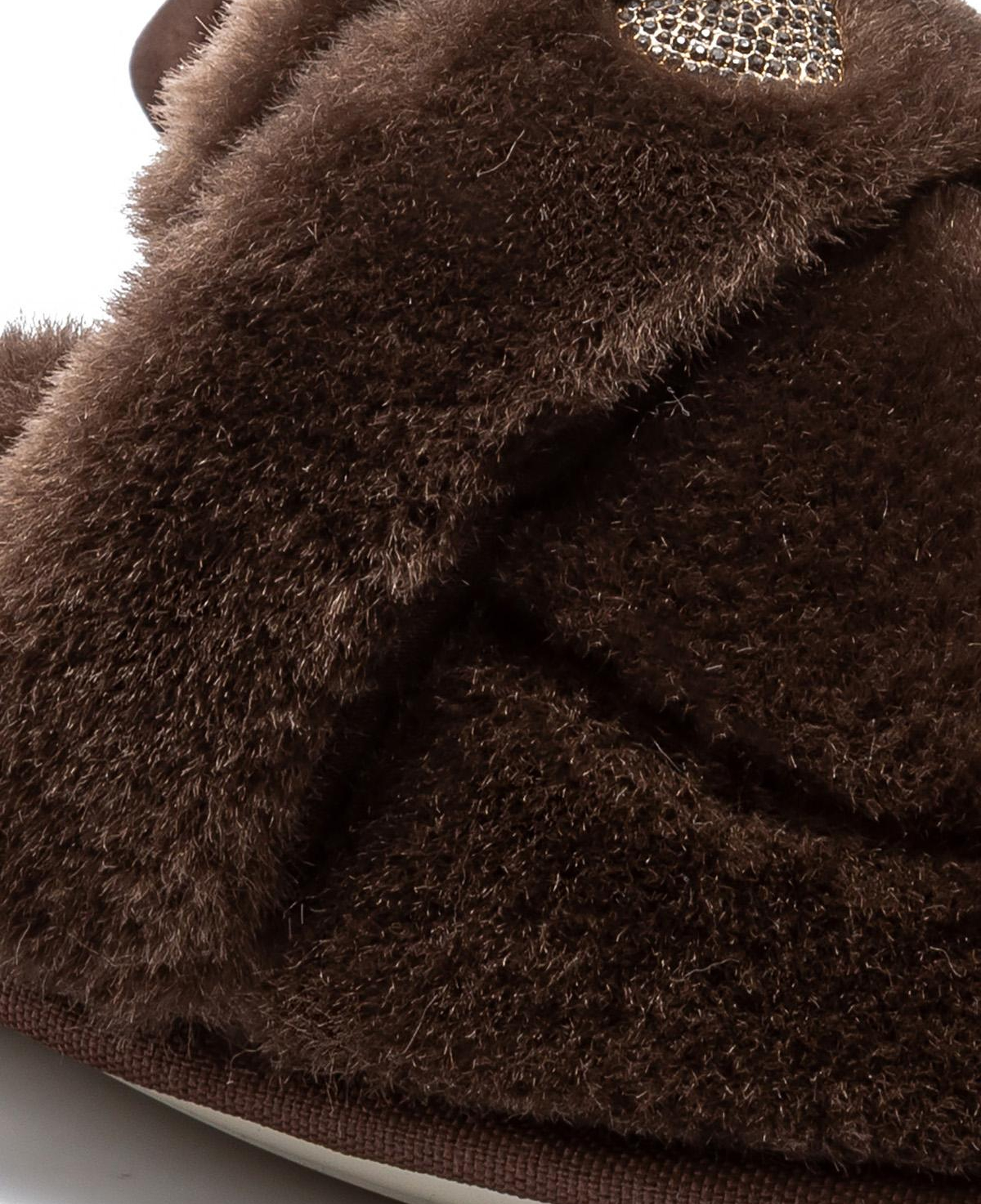 Mammy Peluş Kadın Ev Terliği Kahverengi 37/41