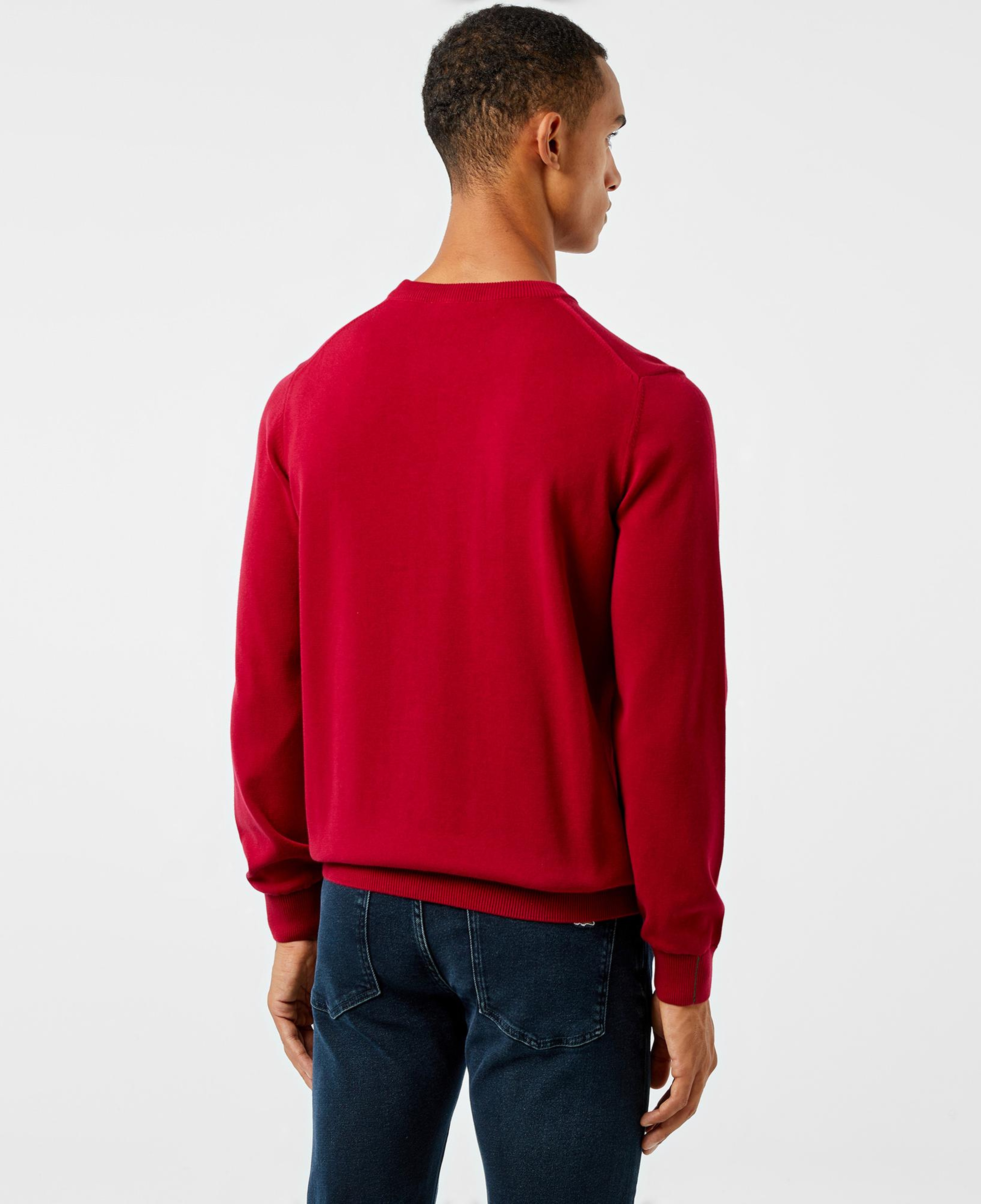 Lacoste Erkek Regular Fit Bisiklet Yaka Kırmızı Kazak