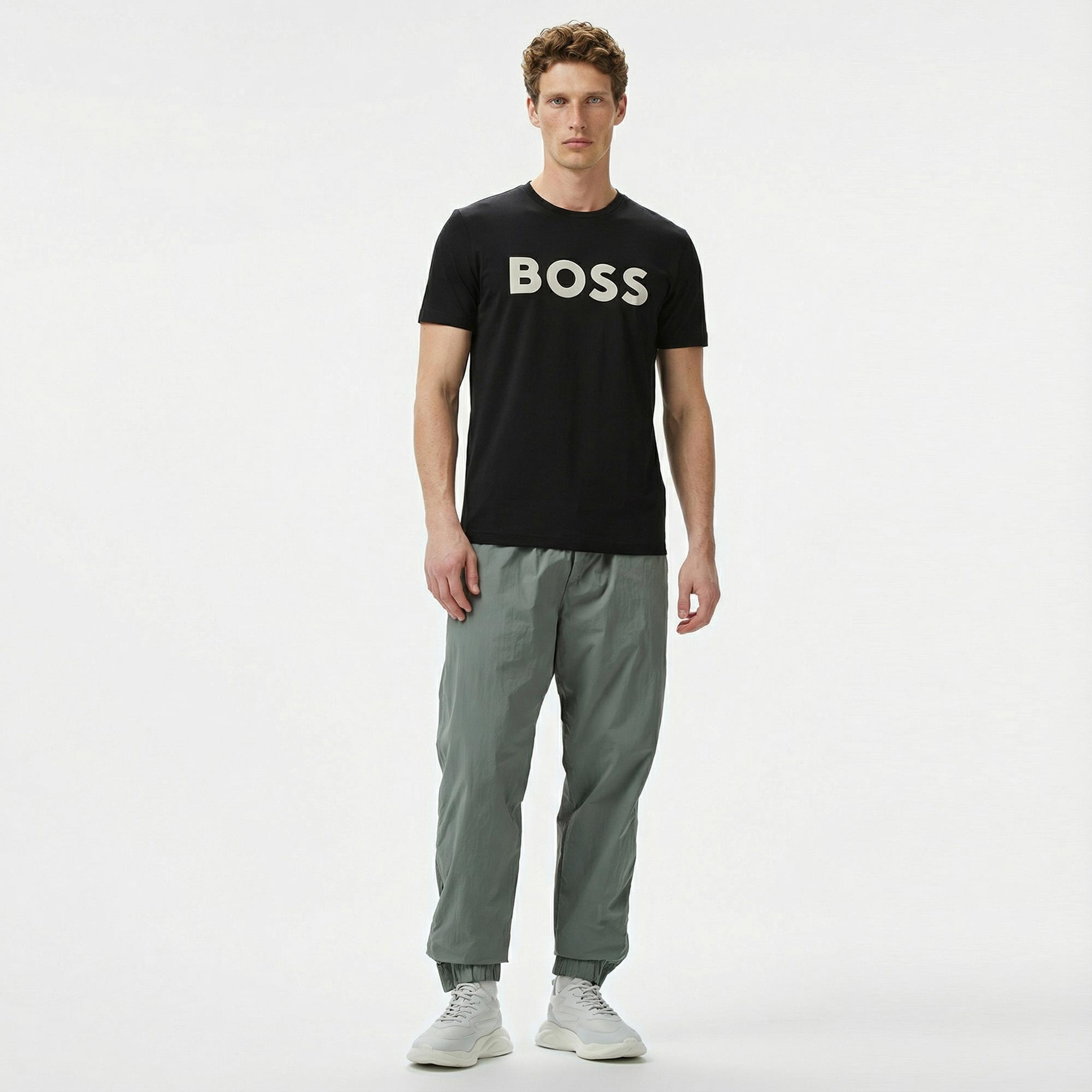 Boss Thinking Erkek Siyah T-Shirt