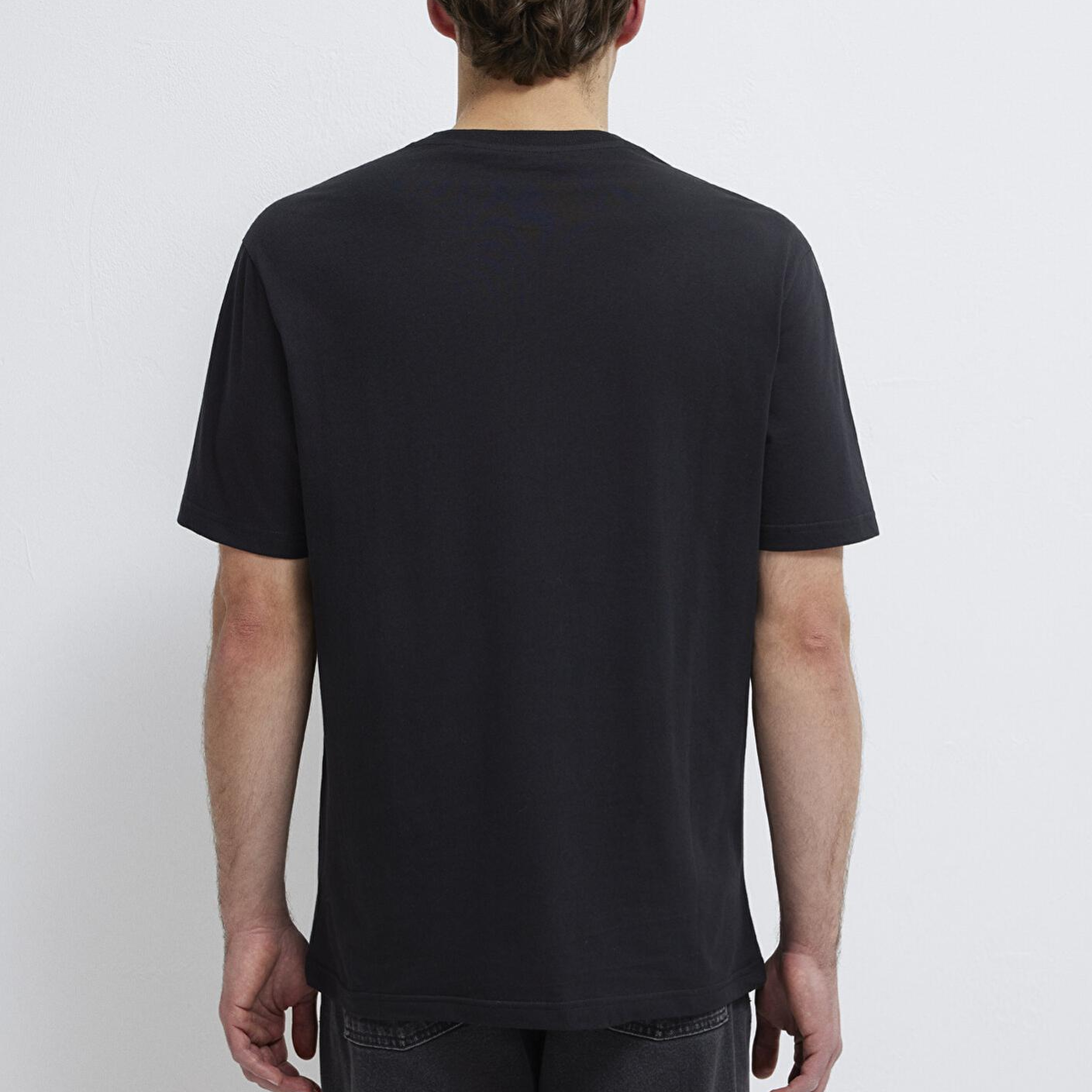 Mavi Mavi Logo Baskılı Siyah Tişört Loose Fit / Bol Rahat Kesim 0611711-900