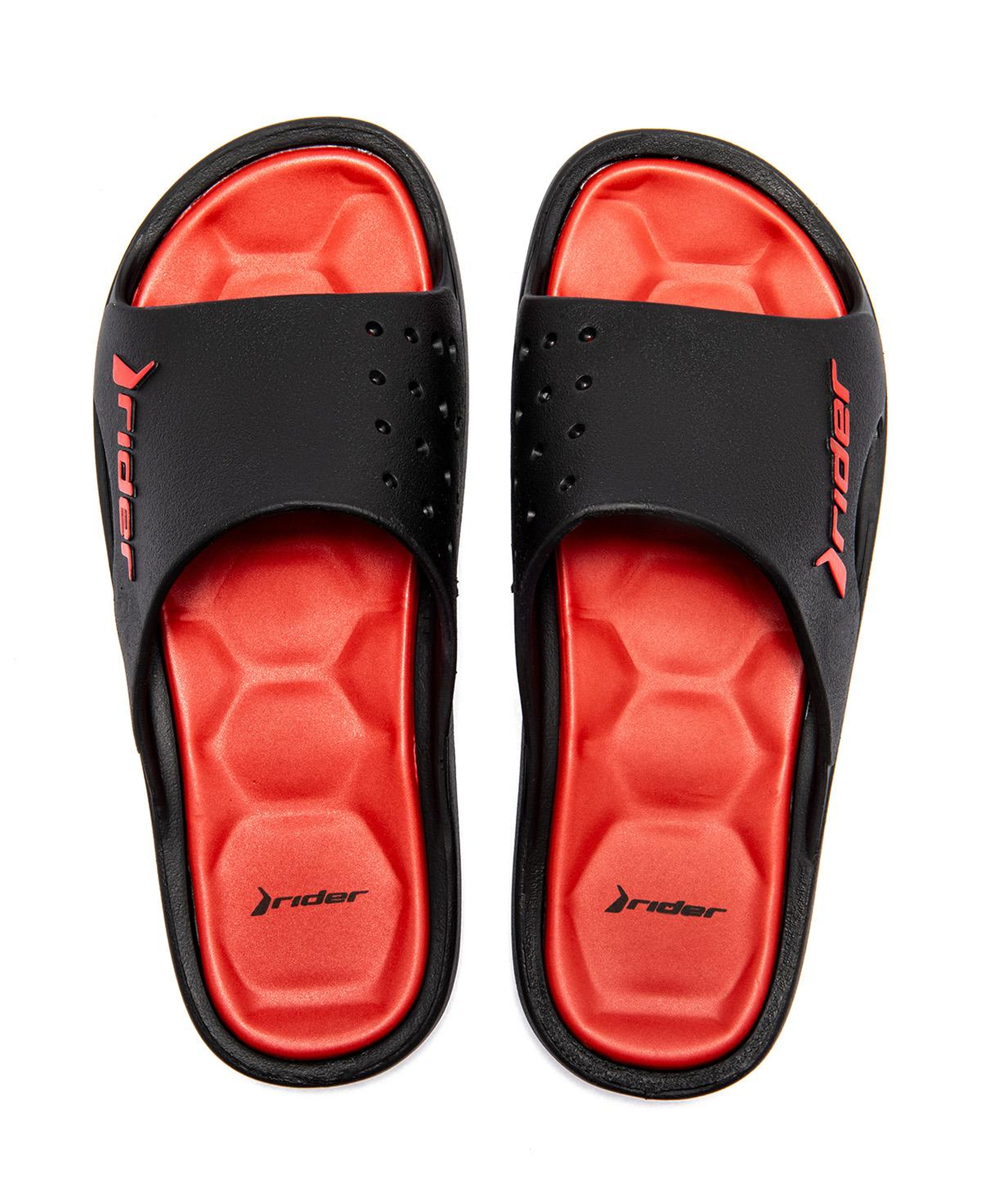 Bay Erkek Terlik Siyah-Kırmızı 39/46