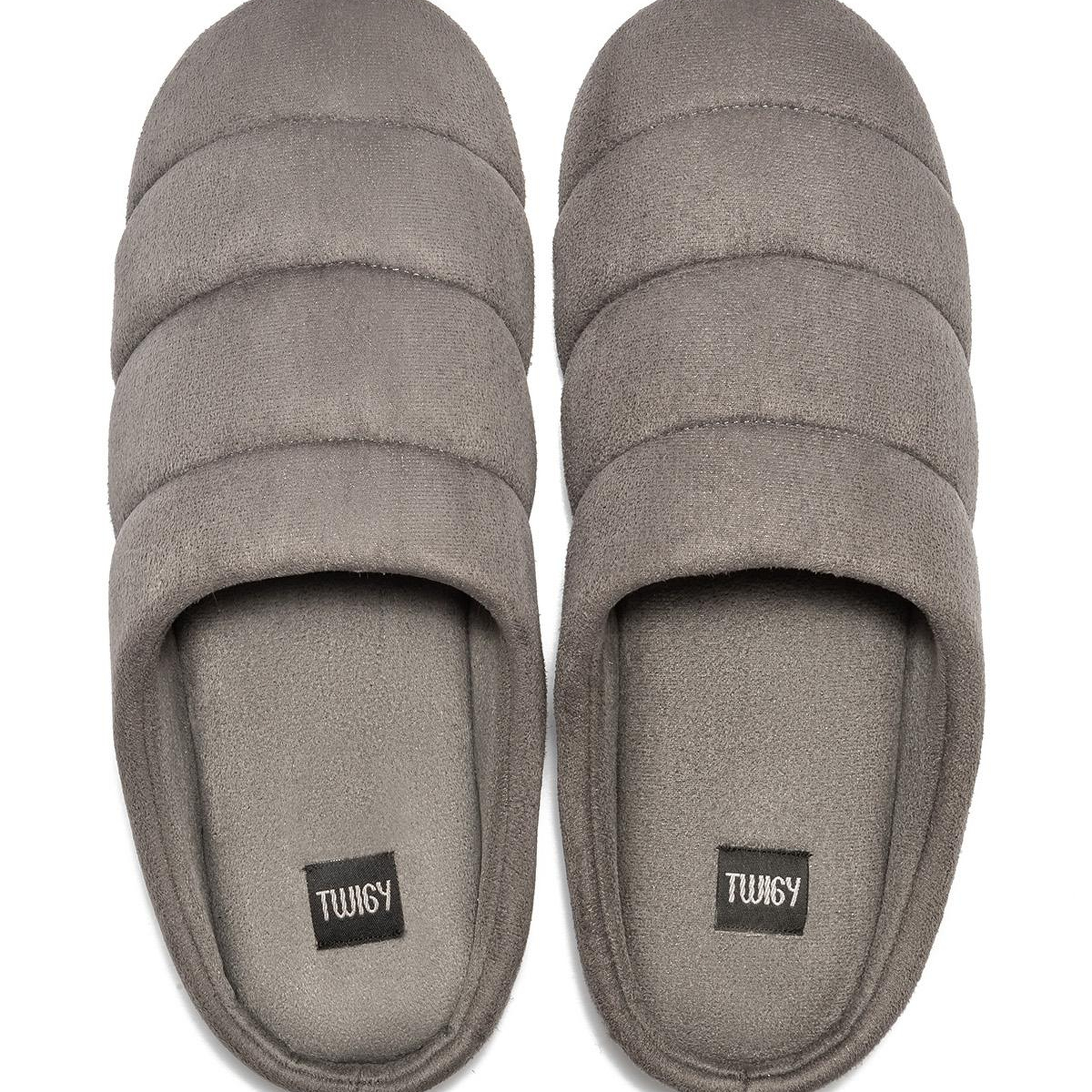 Adamo Erkek Ev Terliği Sessiz Taban Füme 41/46