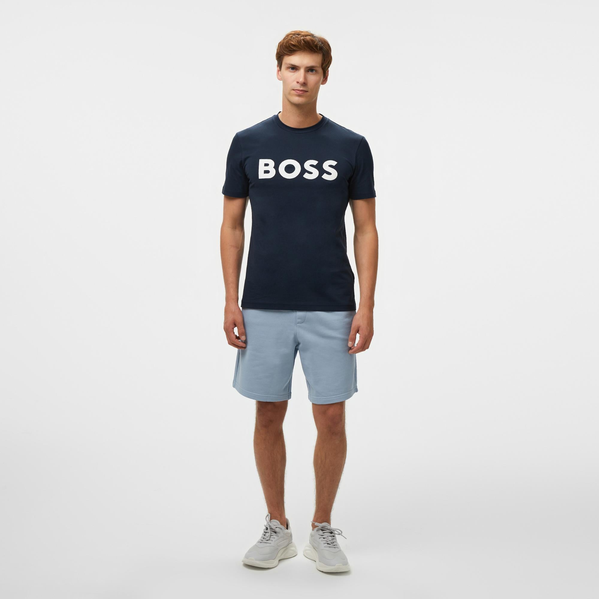 Boss Thinking Erkek Mavi T-Shirt