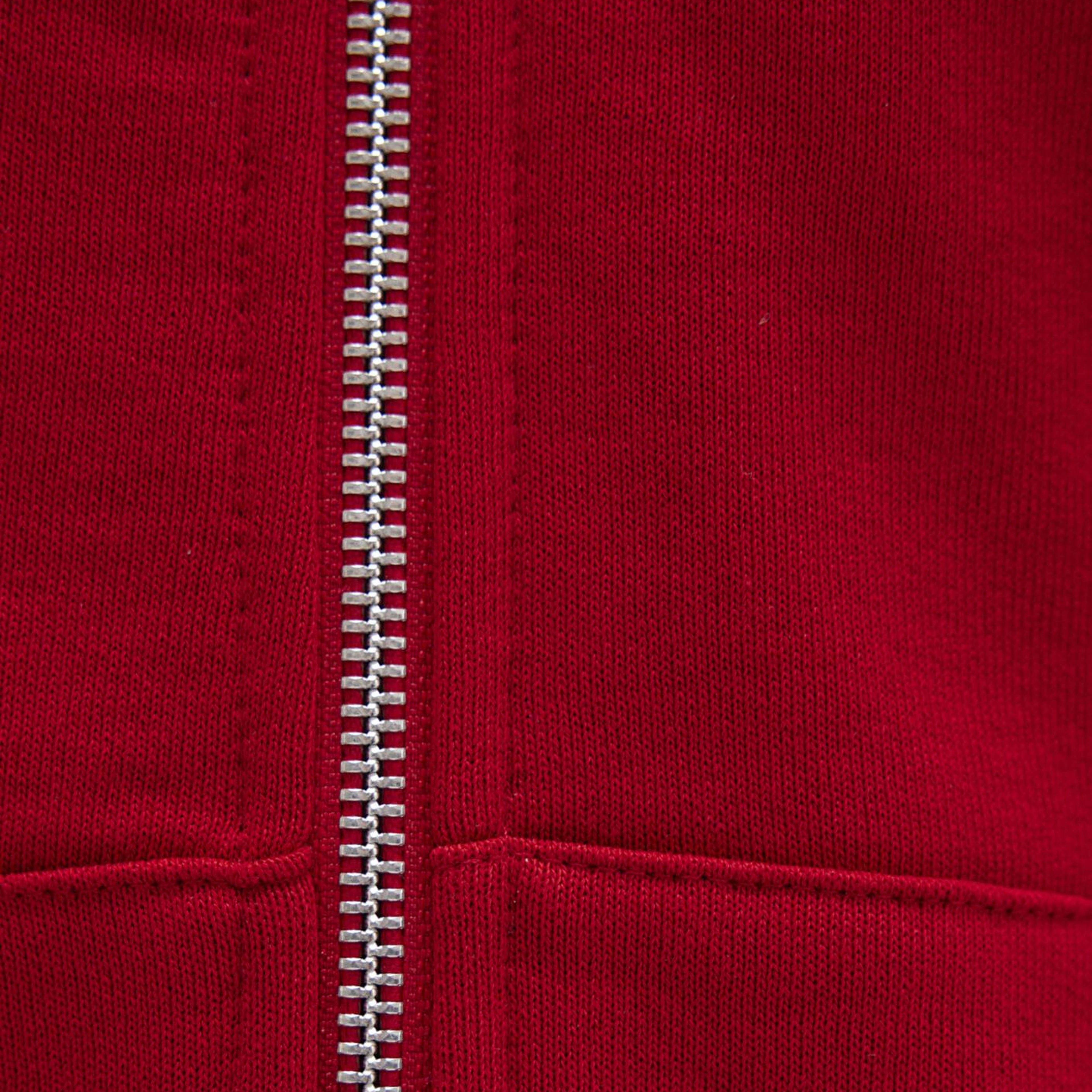 Mavi Fermuarlı Kapüşonlu Kırmızı Basic Sweatshirt 1611775-82054