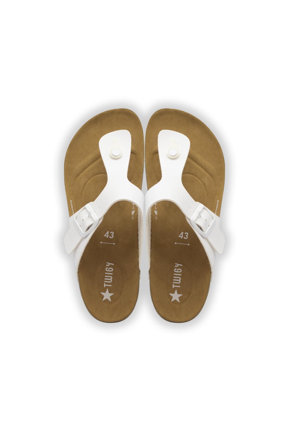 Igor 18 Erkek Parmak Arası Terlik Beyaz 40/45