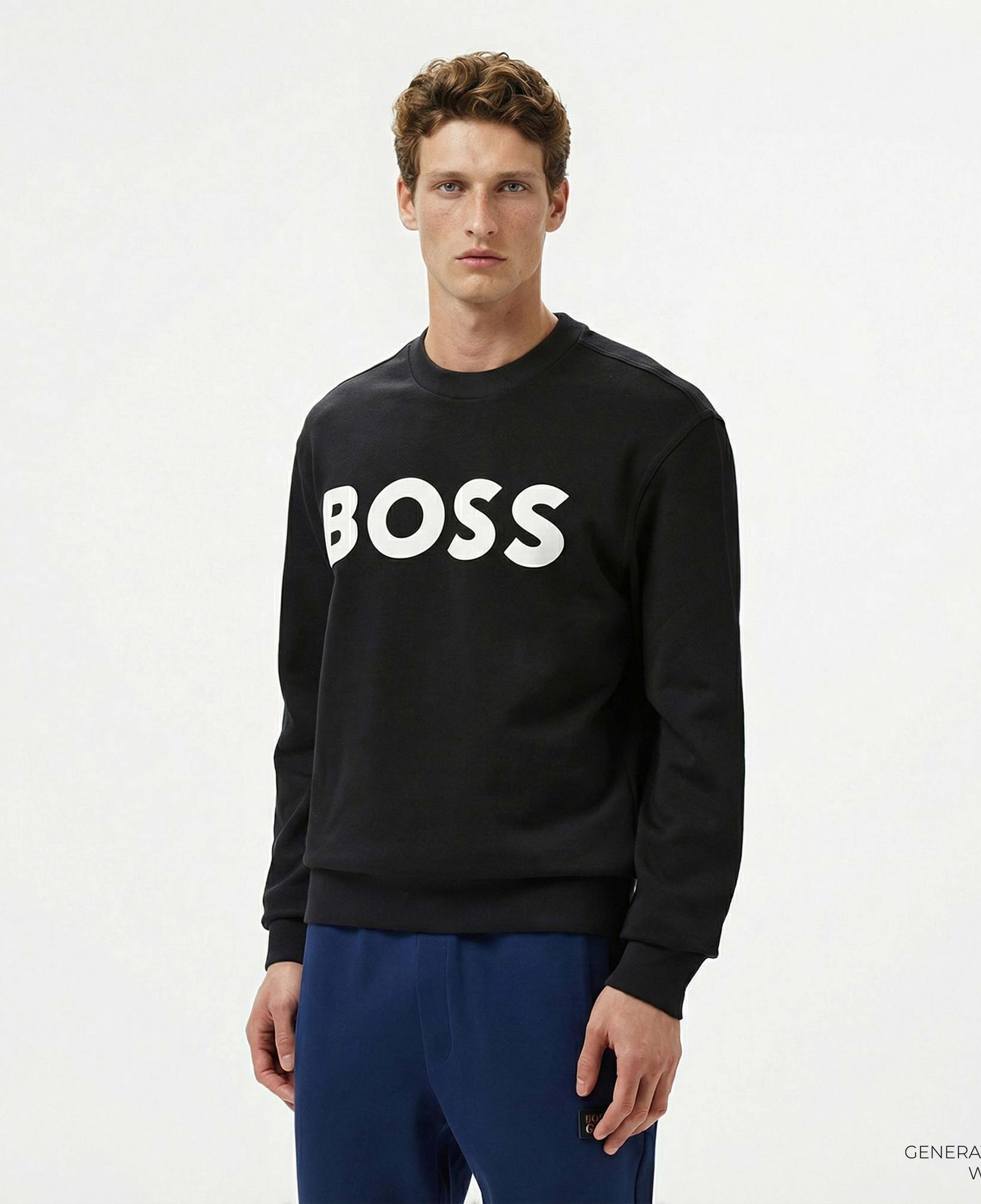 Boss Erkek Siyah Sweatshirt