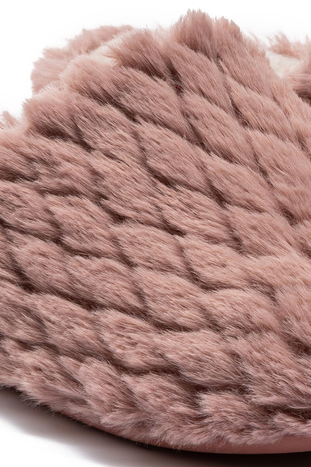 Beyonce Kadın Peluş Ev Terliği Pudra 37/41