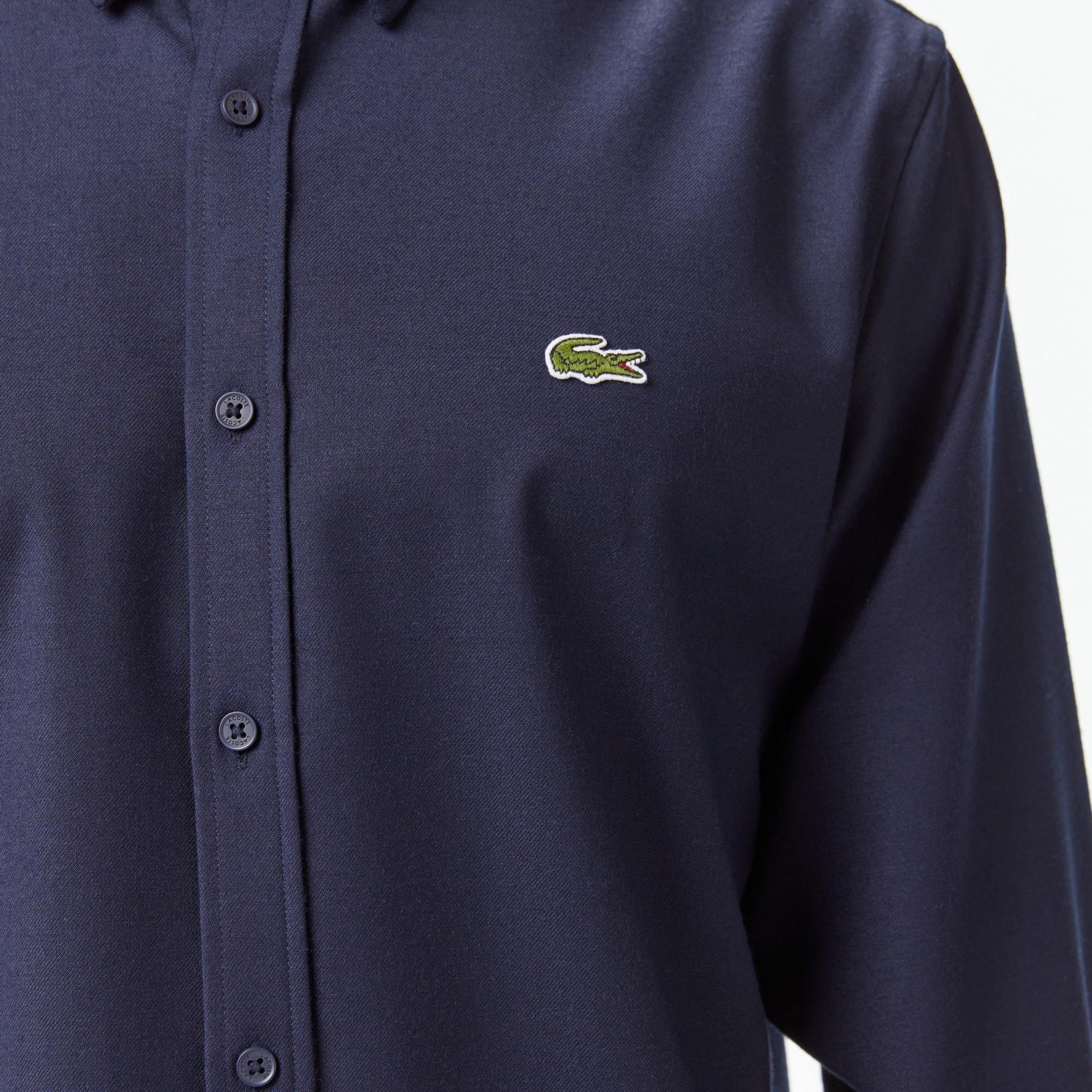Lacoste Erkek Regular Fit Lacivert Gömlek