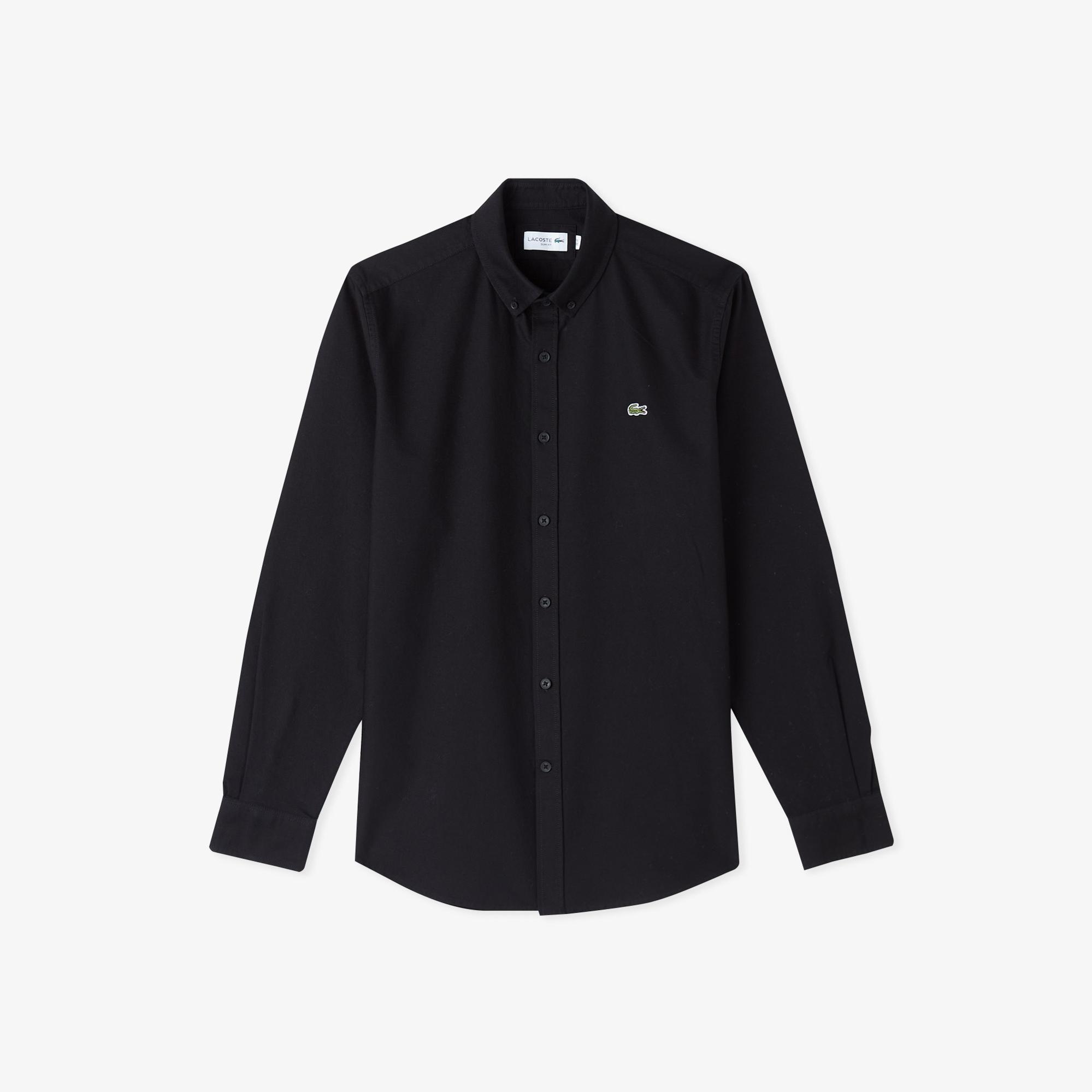 Lacoste Erkek Slim Fit Siyah Gömlek