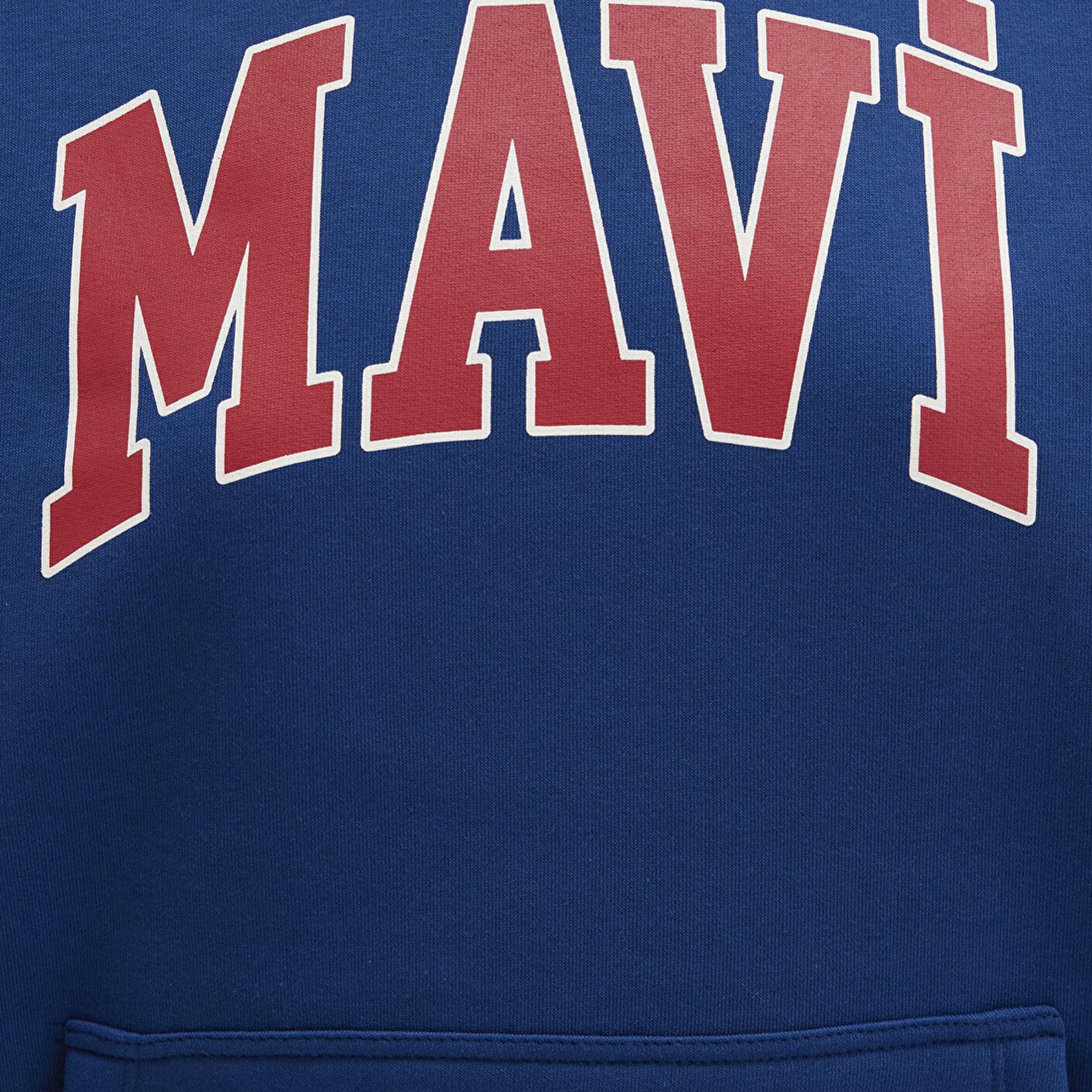 Mavi Mavi Logo Baskılı Kapüşonlu Lacivert Sweatshirt 1600361-82625